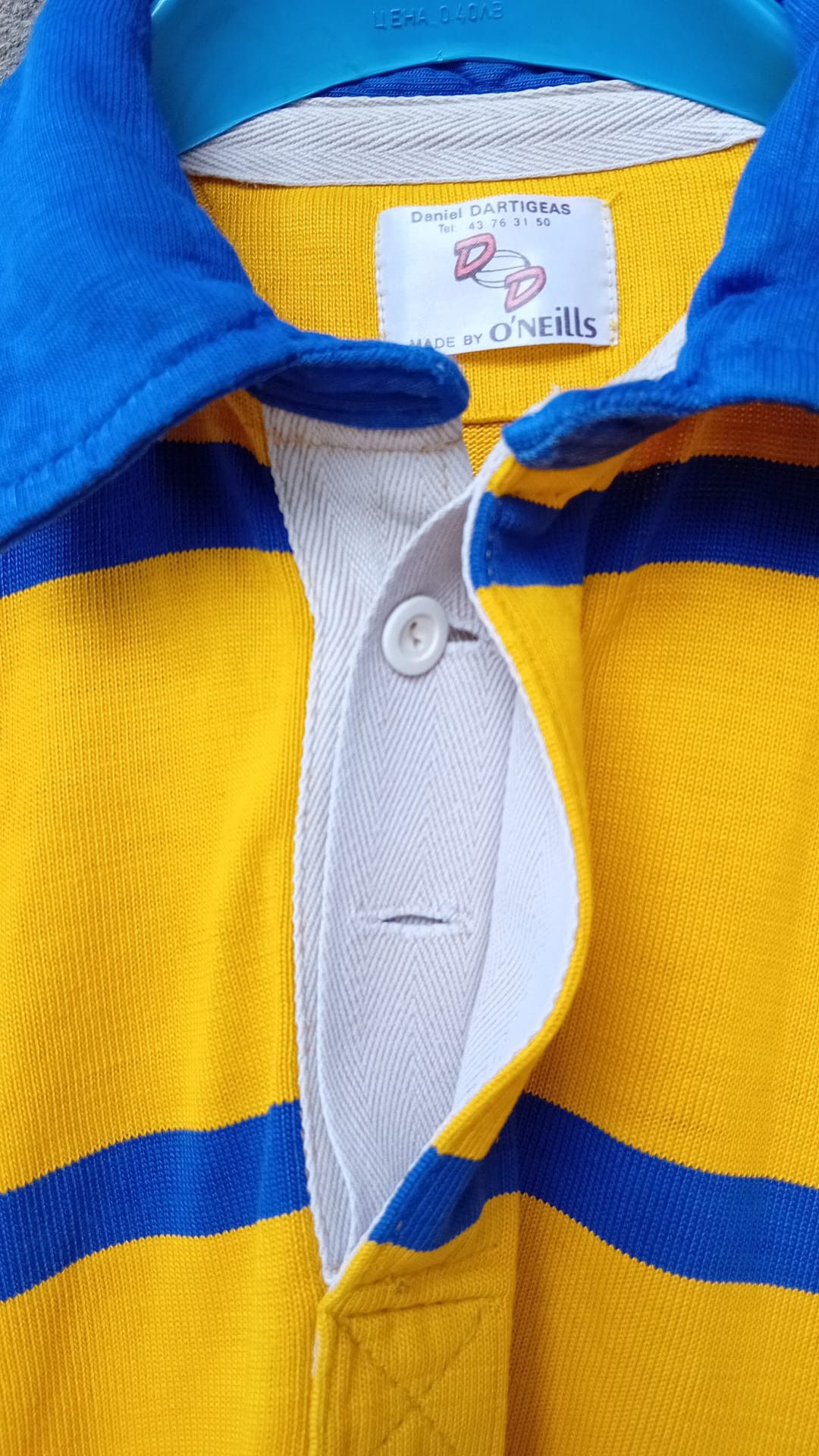 O'Neills × Vintage O'neills Daniel Dartigeas Rugby Polo #8 Made in Ireland XL Size US XL / EU 56 / 4 - 7 Thumbnail