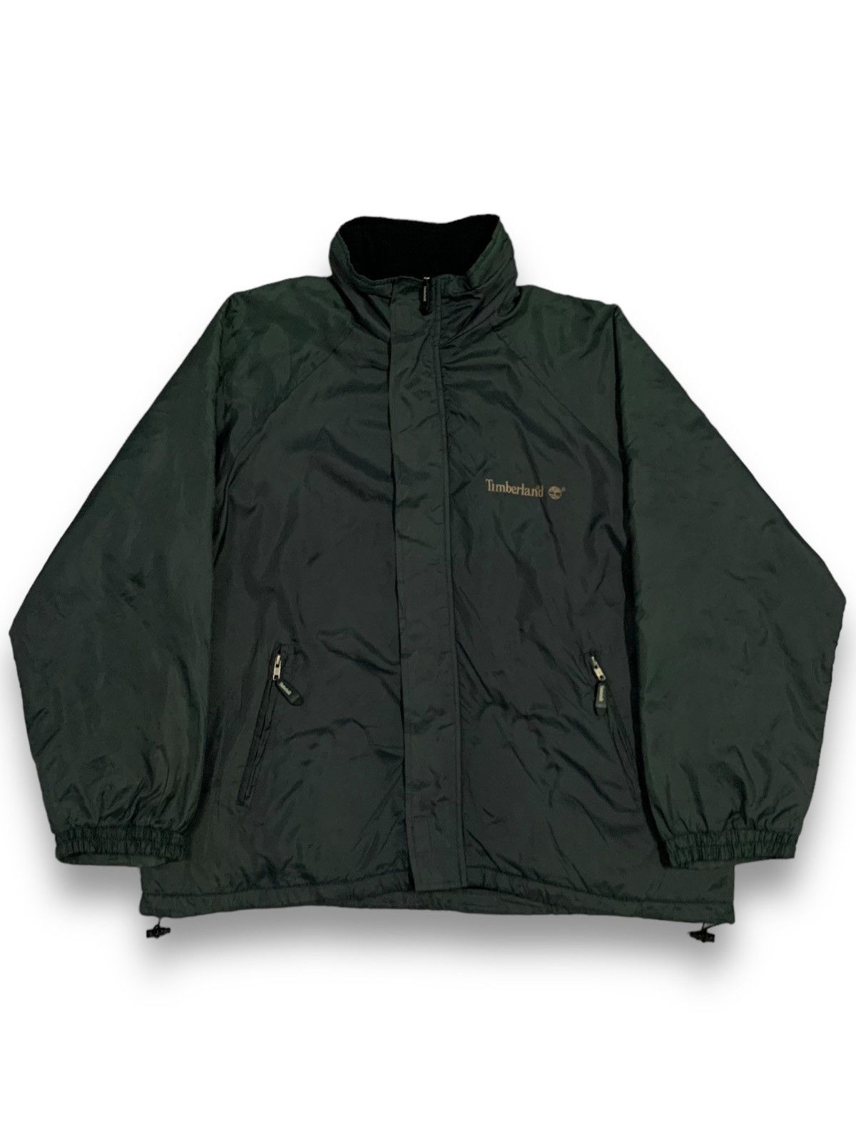 image of Outdoor Life x Timberland Gorpcorevintage Timberland Nylon Fleece Lined Jacket in Dark Green (Size 