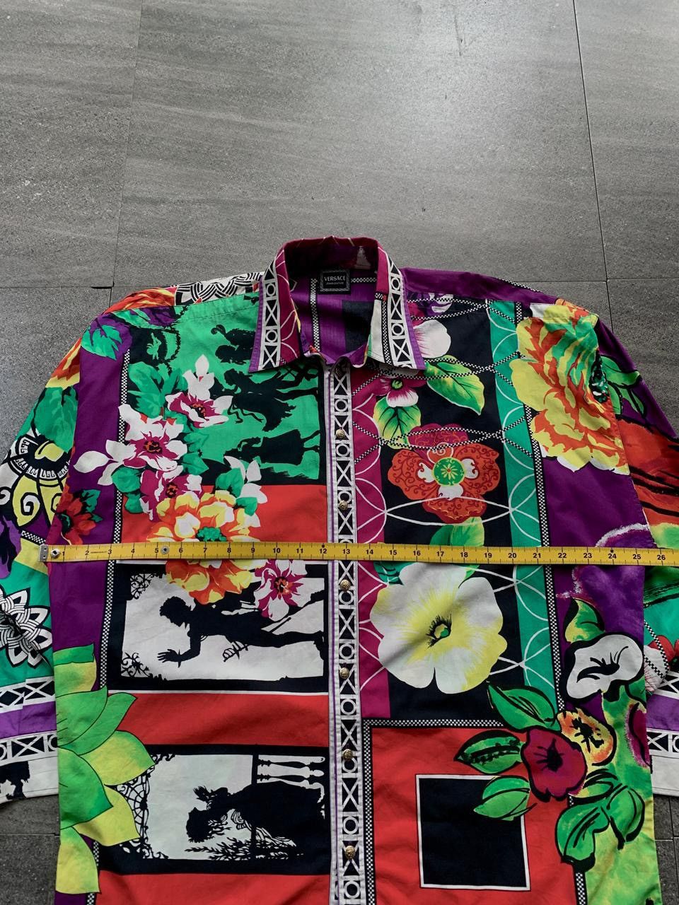 Versace Jeans Couture Multi Graphic Paintings Shirt Size US M / EU 48-50 / 2 - 10 Thumbnail