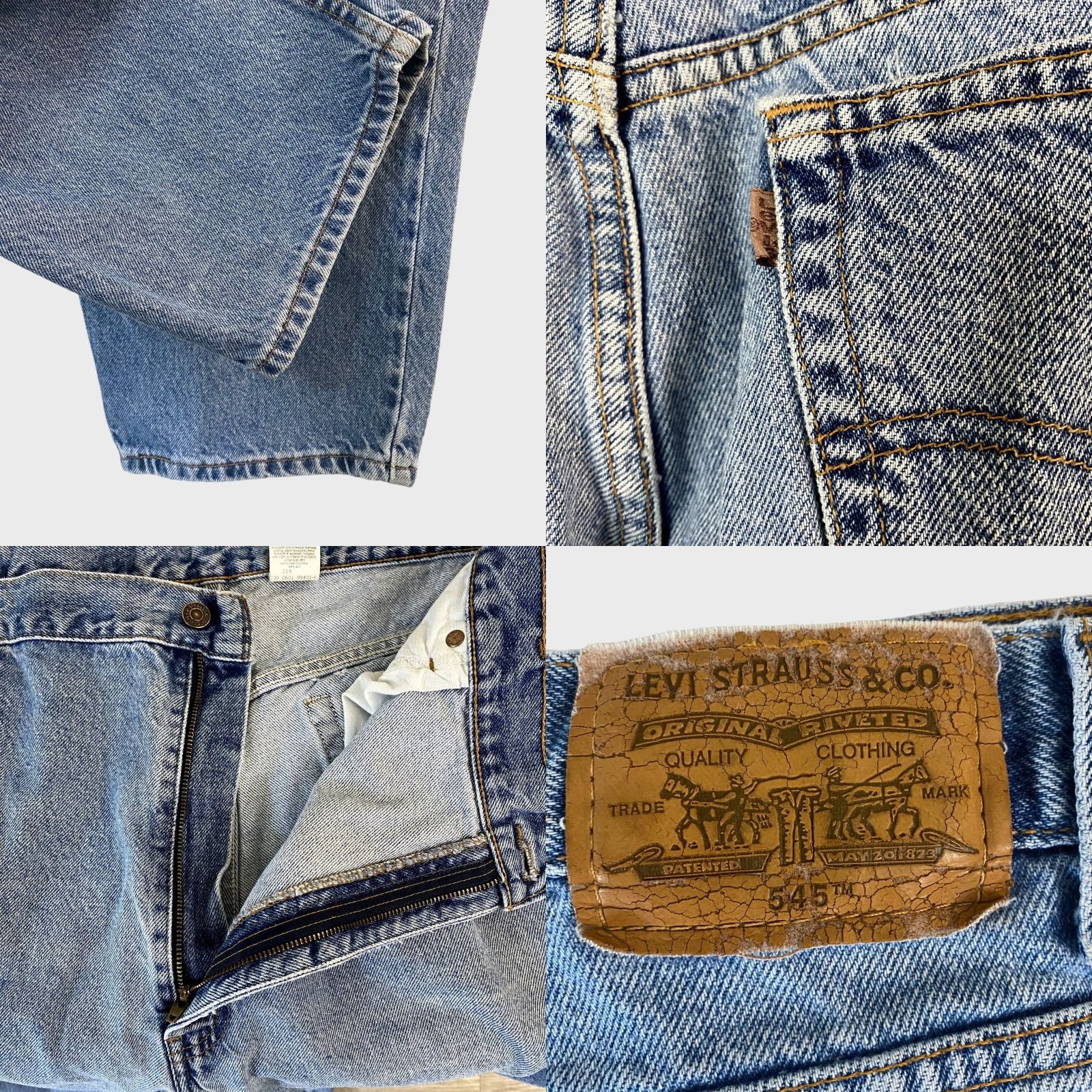 Levi's VINTAGE Levi's 545 Jeans Denim Blue Pockets Loose Fit Mens Size 44 X 32 Size US 44 / EU 60 - 8 Thumbnail