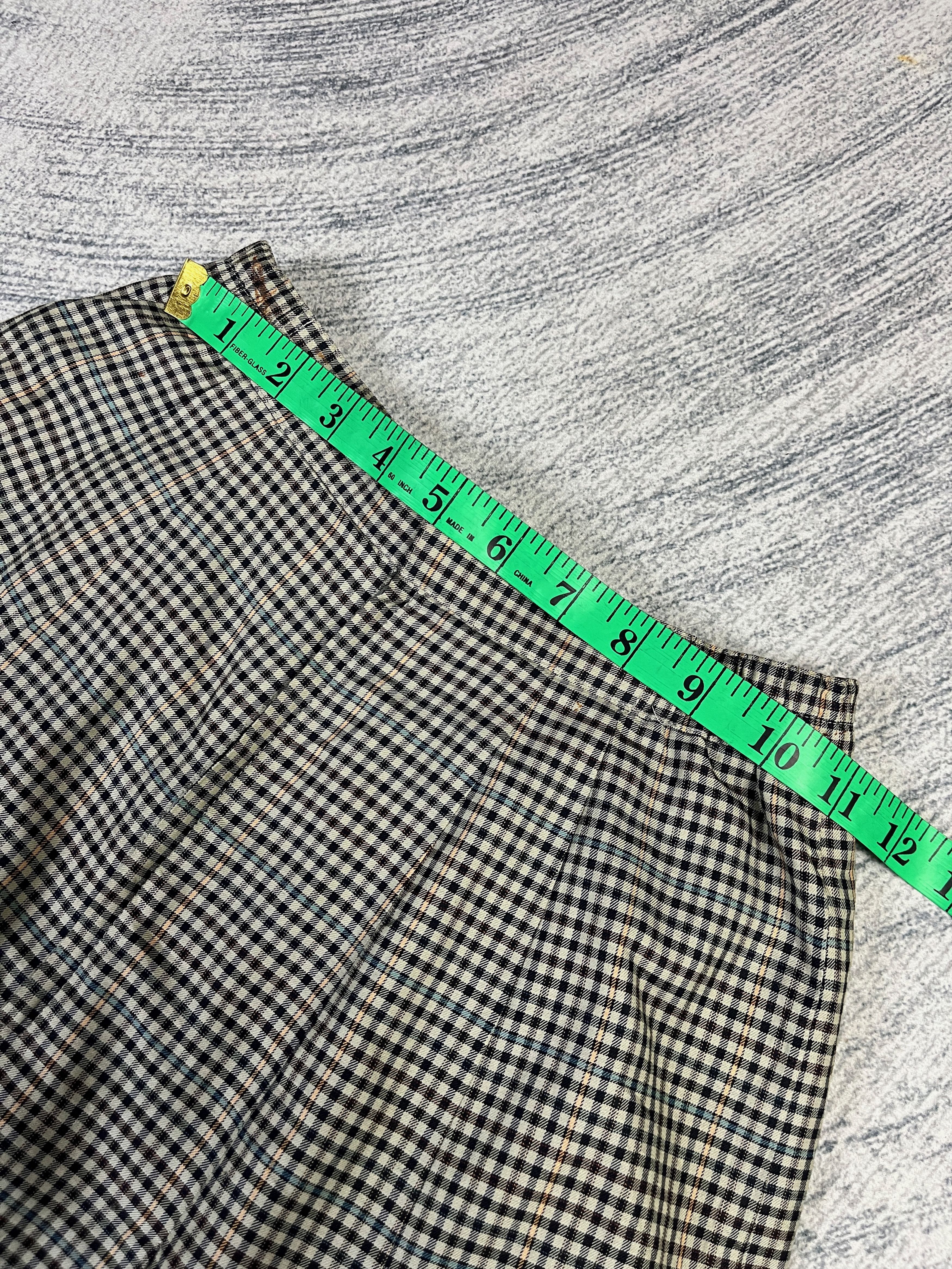 Burberry Vintage Burberrys Checkered Pleated Skirt Size 30" / US 8 / IT 44 - 8 Thumbnail