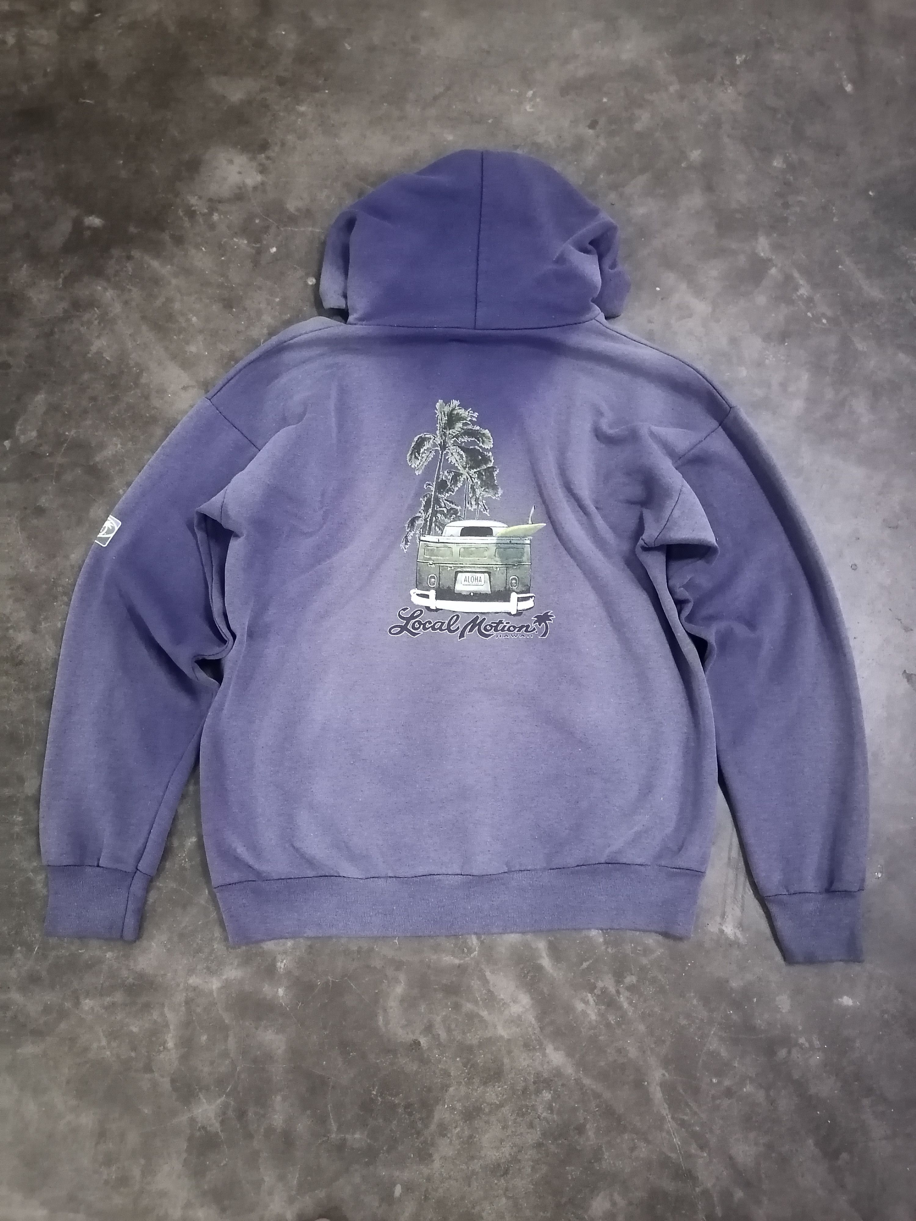 Vintage Trashed Faded Vintage Local Motion Hawaii Surfing Hoodies Size US L / EU 52-54 / 3 - 7 Thumbnail
