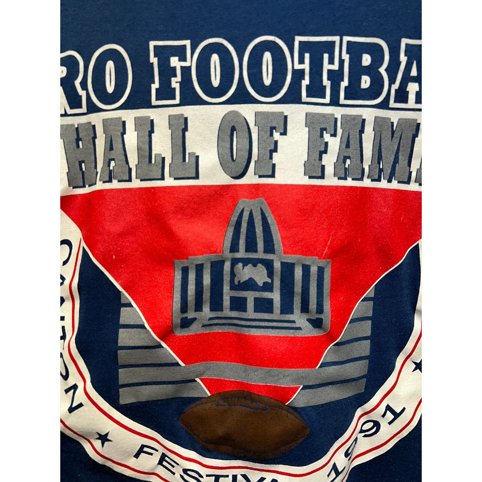 Vintage Vintage Football Hall of Fame Shirt Pro Football Canton Ohio Size US XL / EU 56 / 4 - 4 Thumbnail
