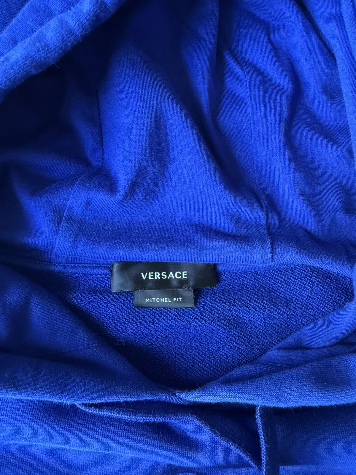 Versace Versace Milano Logo Hoodie Blue Mitchel Fit Fits XL Size US XL / EU 56 / 4 - 11 Thumbnail