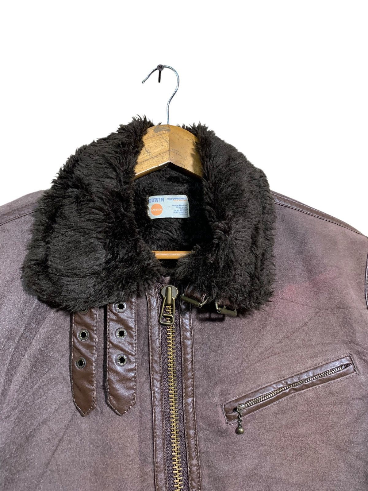Edwin 🔥EDWIN SHERPA JACKETS BROWN Size US M / EU 48-50 / 2 - 4 Thumbnail