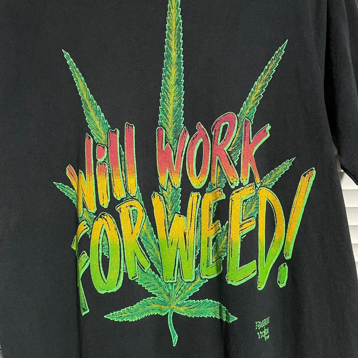 Fashion Victim Vintage 90s Fashion Victim Weed Tshirt Size US M / EU 48-50 / 2 - 2 Thumbnail