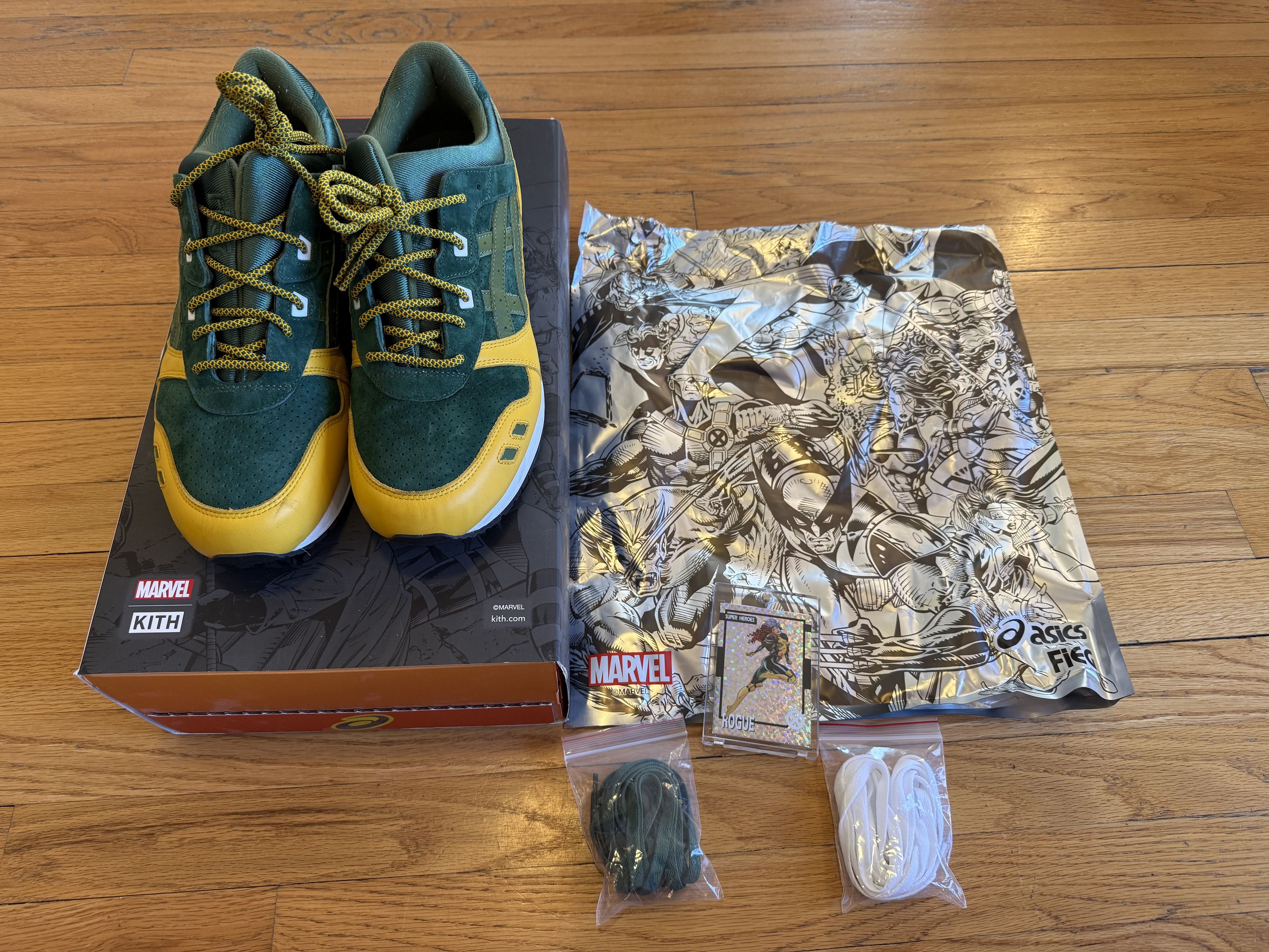 Asics × Kith × Marvel Comics Kith Marvel X-Men Rogue ASICS GEL-LYTE III Sz 12, 1/1,299 Size US 12 / EU 45 - 9 Thumbnail
