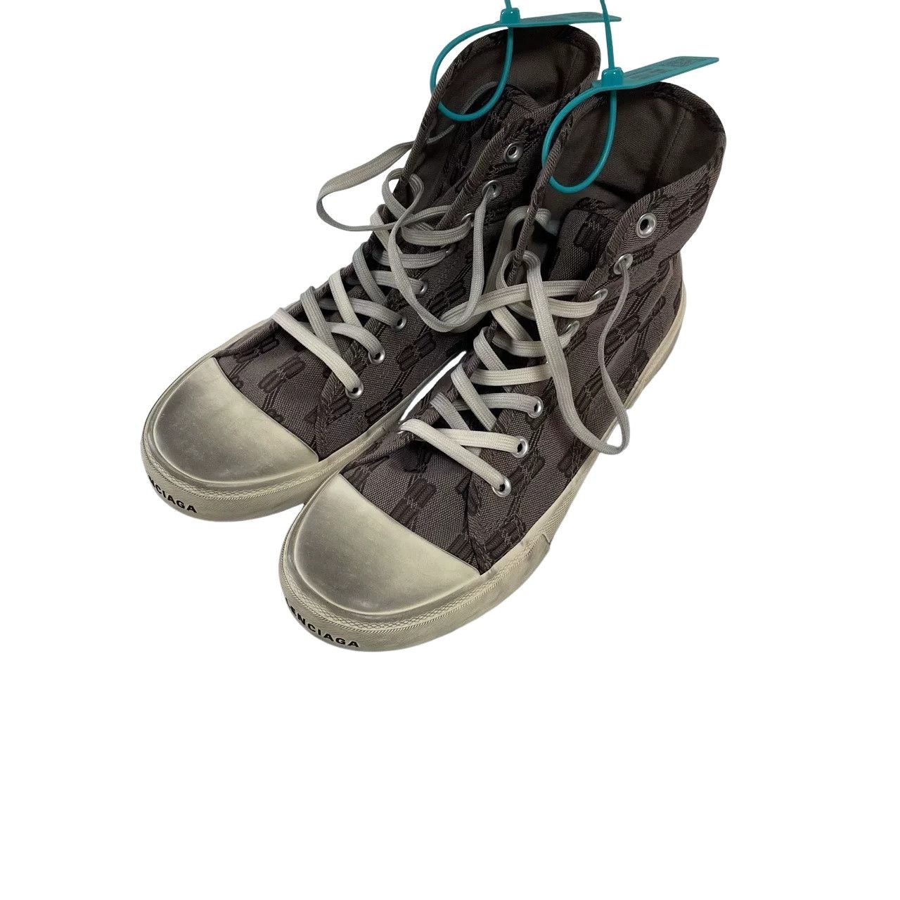 Balenciaga Balenciaga Monogram High Top Sneakers Size 43 Size US 10 / EU 43 - 1 Thumbnail