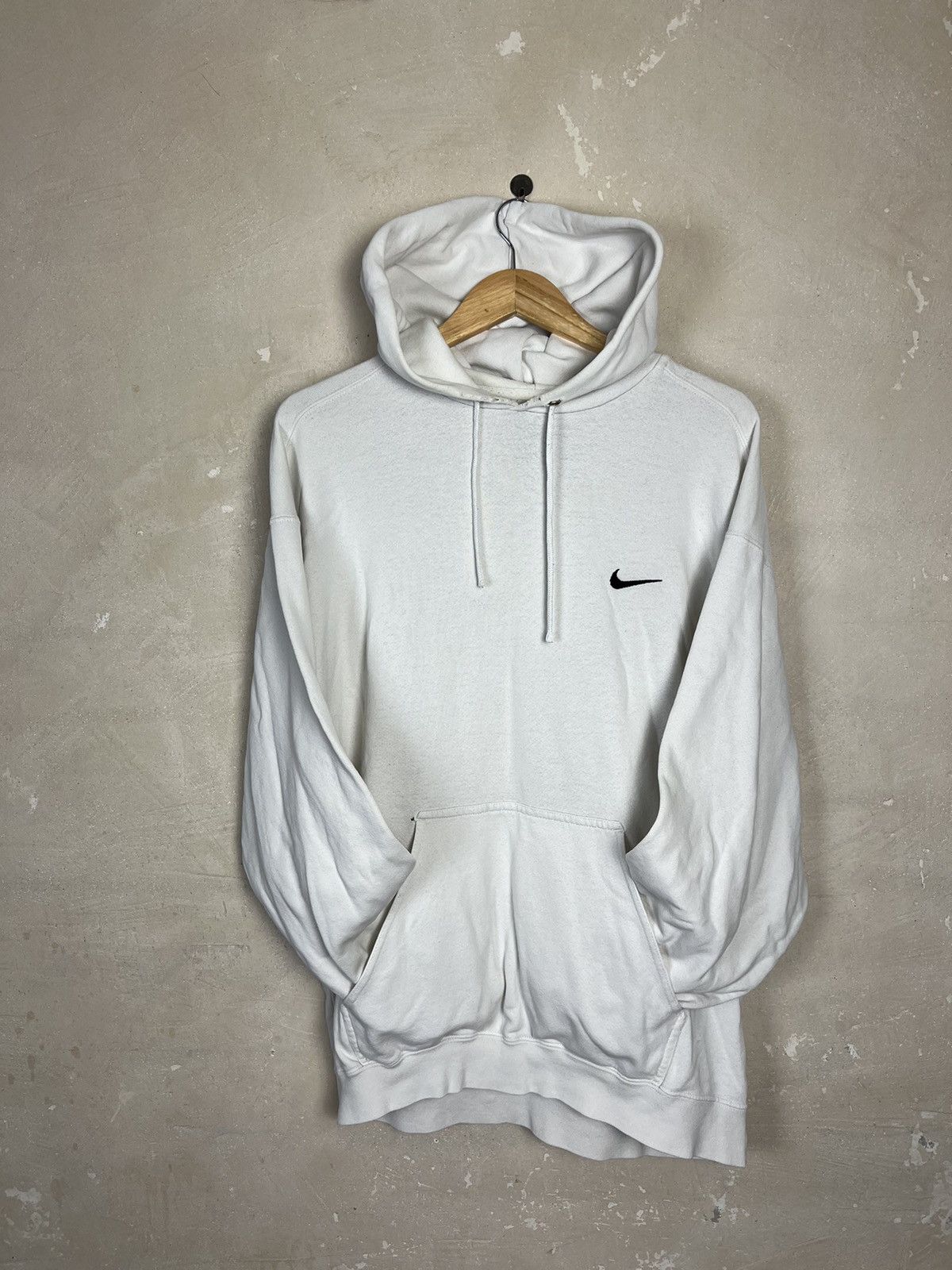 Nike × Vintage Vintage Nike Y2K Baggy Boxy Hoodie basic swoosh Size US L / EU 52-54 / 3 - 2 Thumbnail