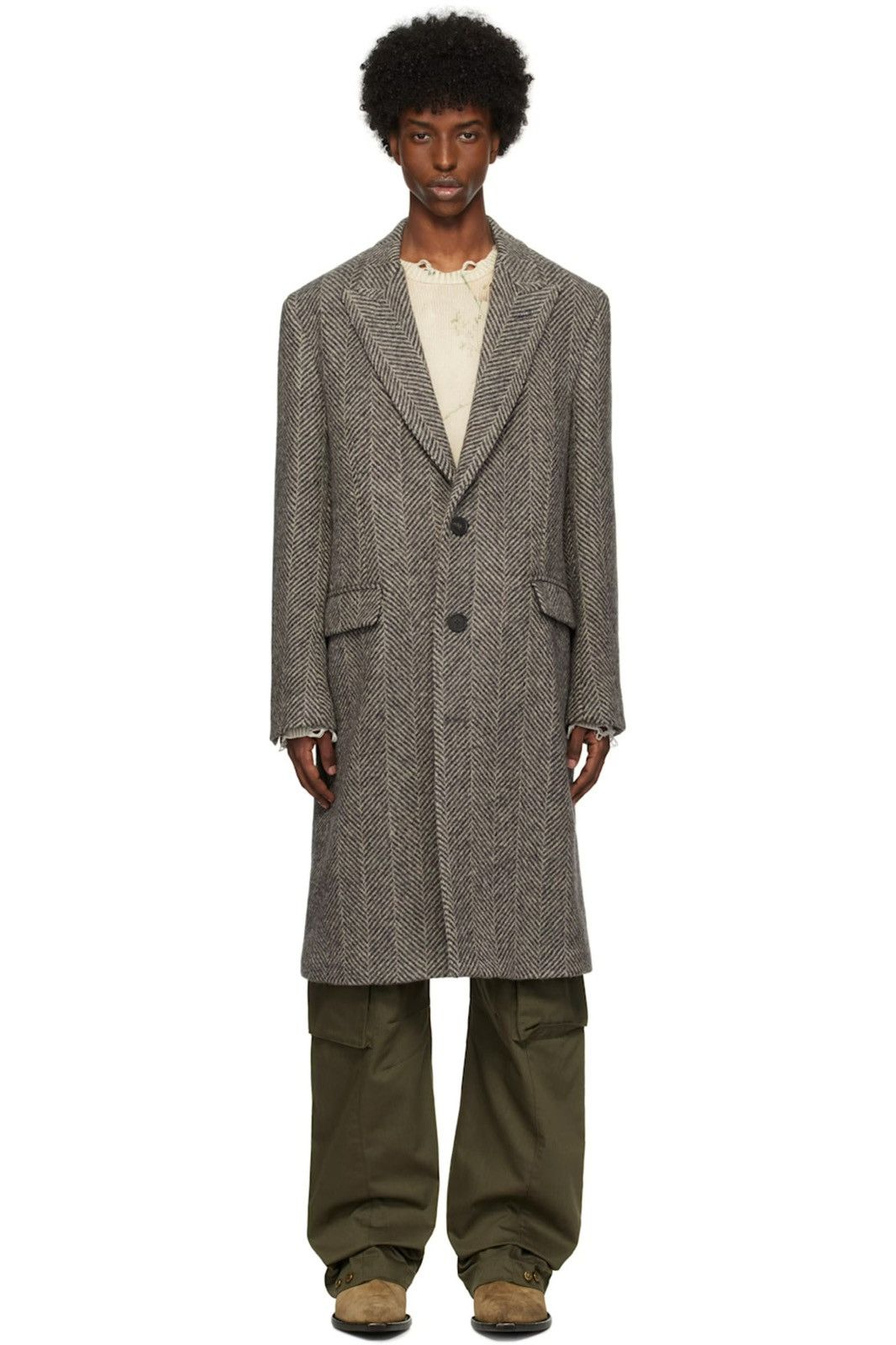 Golden Goose single-breasted wool coat. Size EU 48 USA 38 medium Size US M / EU 48-50 / 2 - 7 Thumbnail