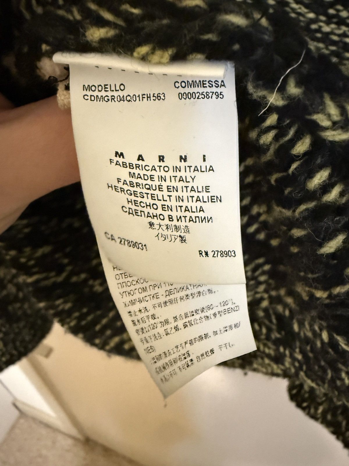 Marni Marni Mixed-Material Wool Zip Cardigan, IT 48 (M/L) Size US M / EU 48-50 / 2 - 5 Thumbnail