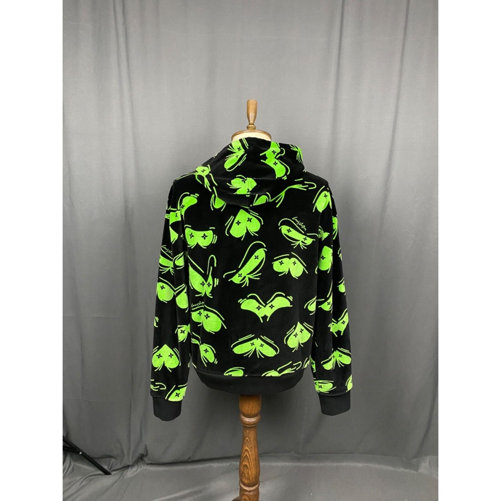 Louis Vuitton RARE! LV Louis Vuittons Eyes Graphic Jacquard Hoodie Black S Size US XL / EU 56 / 4 - 7 Thumbnail