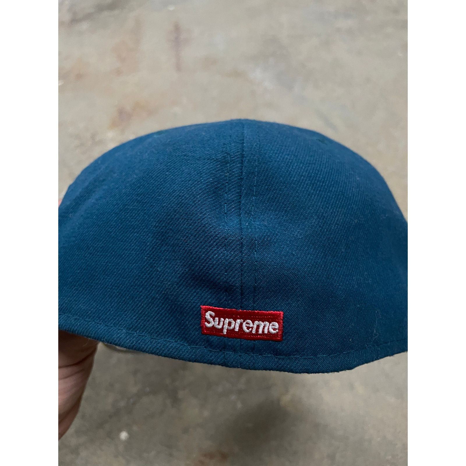 Supreme Supreme Fitted Navy Yellow Goat 7 1/2 Used Size ONE SIZE - 2 Thumbnail
