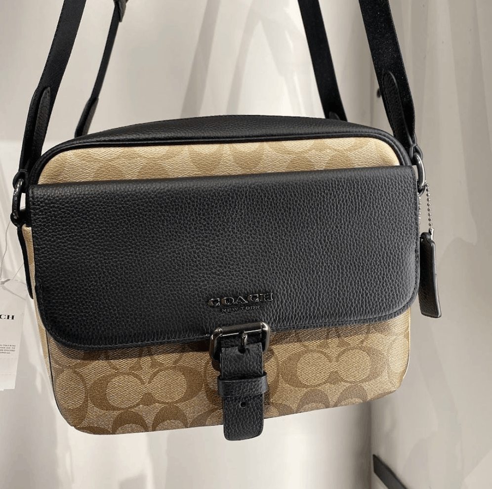 Coach Hudson Crossbody Bag In Blocked Signature Canvas C6080 Size ONE SIZE - 4 Thumbnail