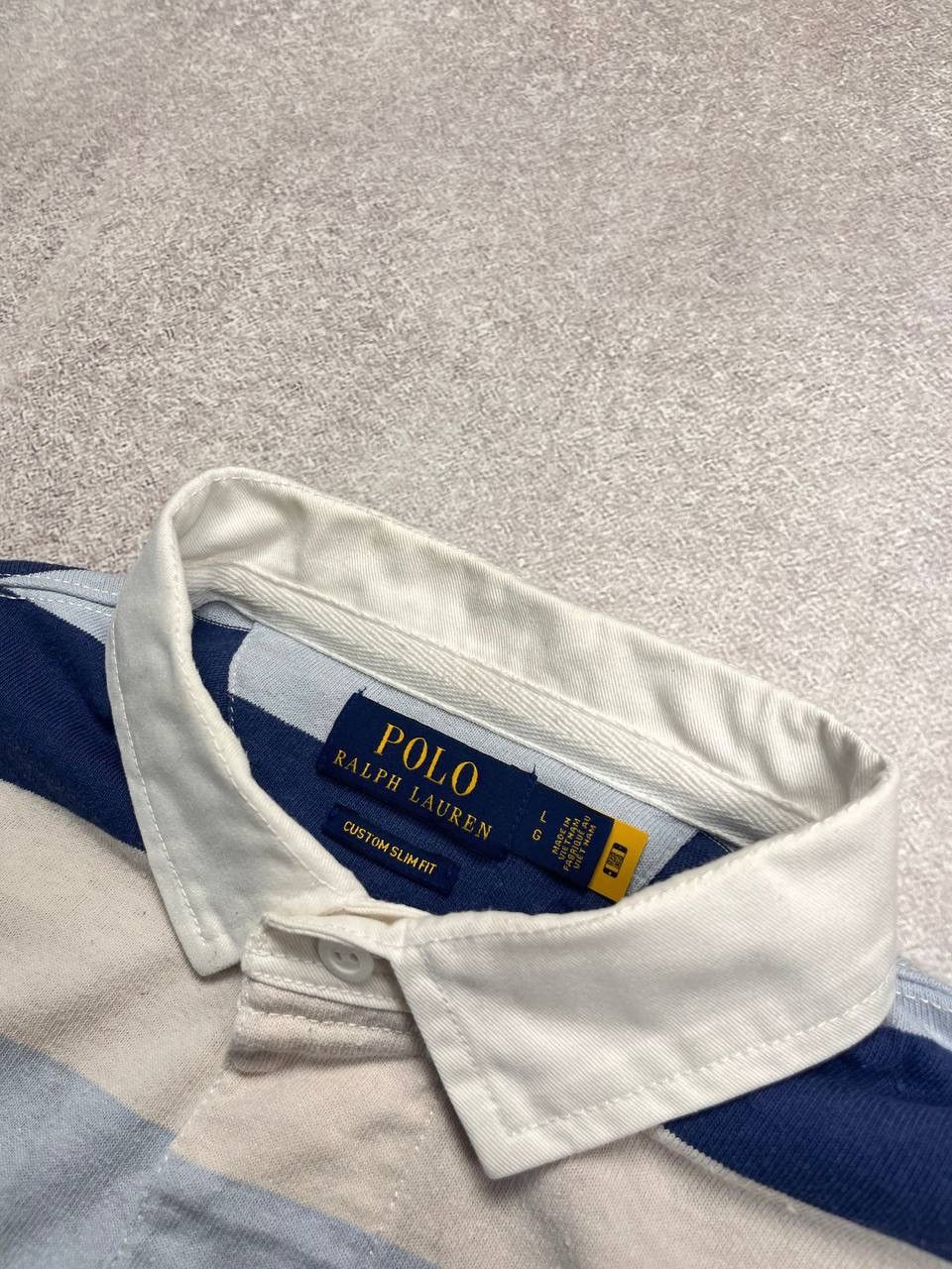Polo Ralph Lauren × Vintage VINTAGE POLO RALPH LAUREN STRIPED BOXY CHIEF KEEF SHIRT L Size US L / EU 52-54 / 3 - 3 Thumbnail