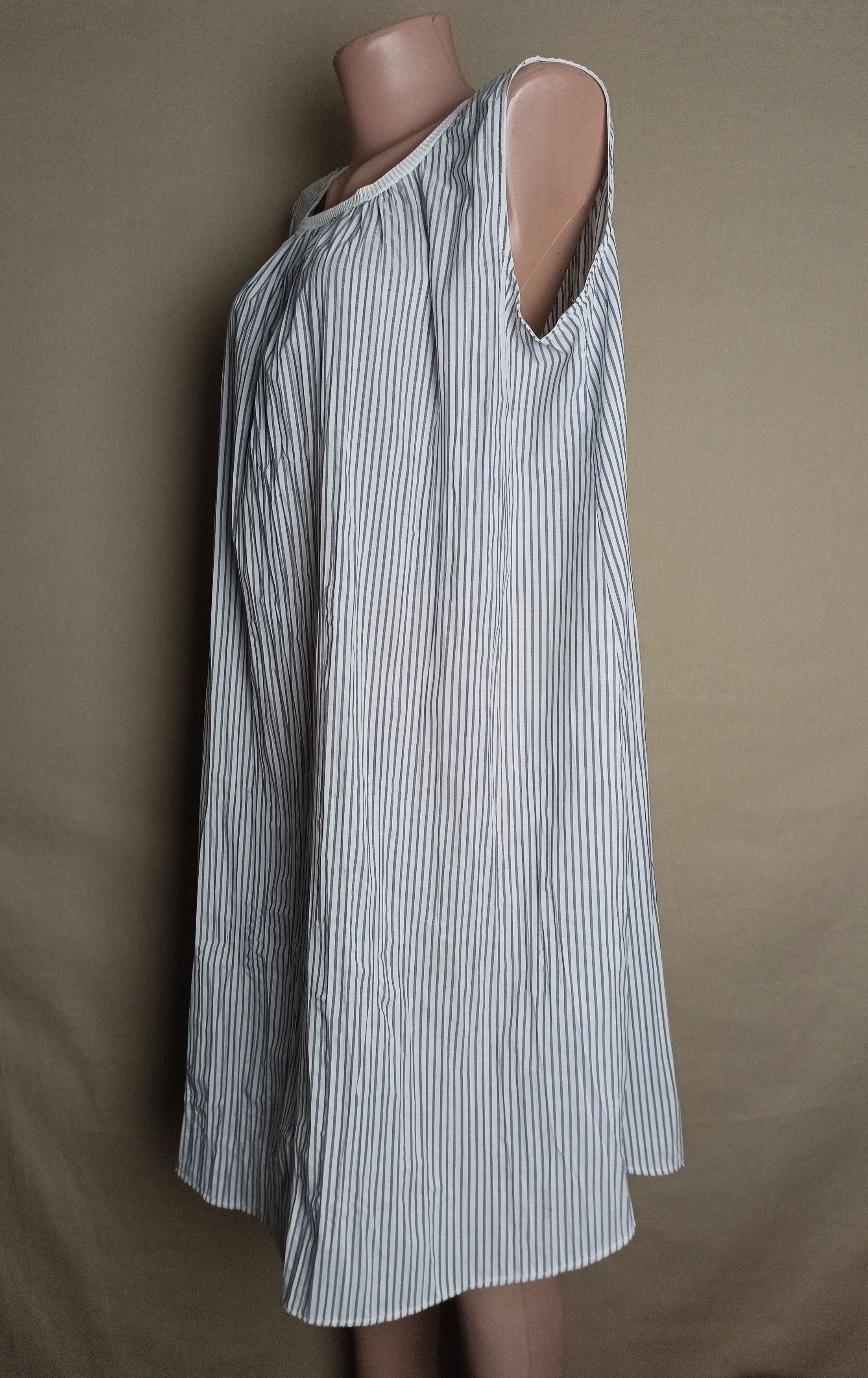 Fabiana Filippi Fabiana Filippi Striped Cotton Summer Dress Size M / US 6-8 / IT 42-44 - 3 Thumbnail