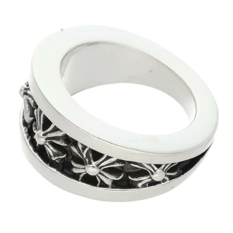 Chrome Hearts RARE! US 7 CHROME HEARTS NARROW V CH X RING SILVER Size ONE SIZE - 3 Thumbnail
