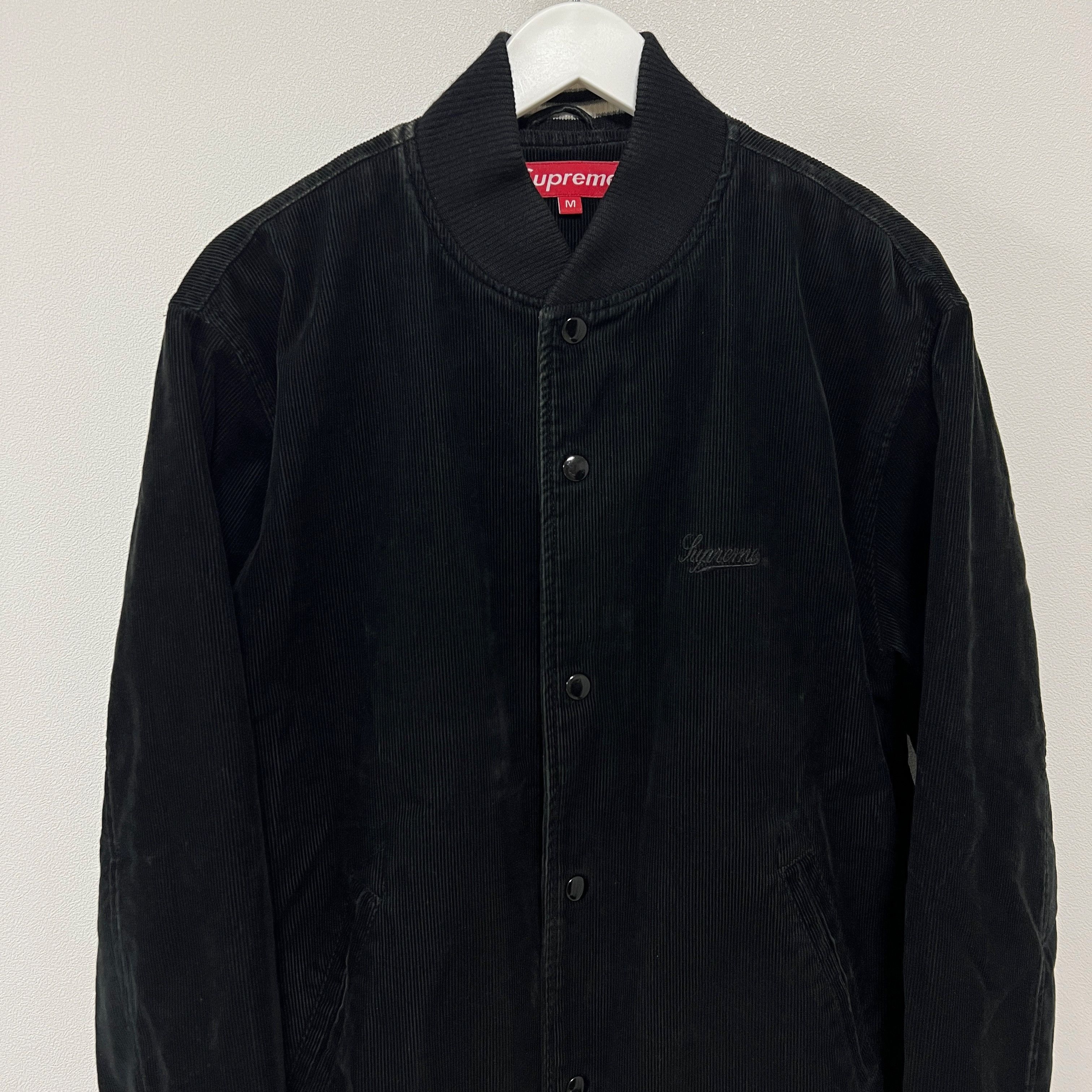 Supreme Supreme AW08 World Famous Corduroy Varsity Jacket Black Size US M / EU 48-50 / 2 - 6 Thumbnail