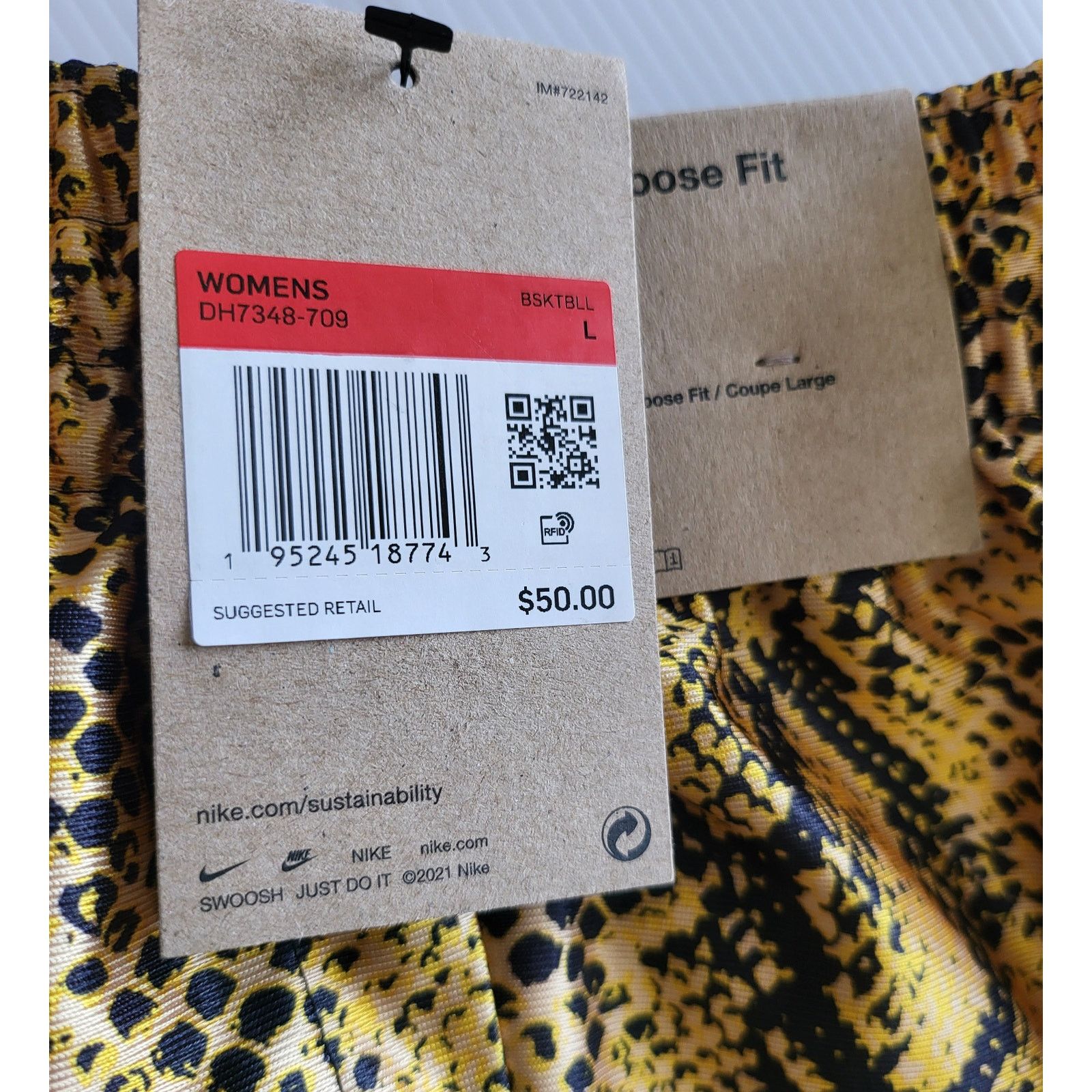 Nike NWT NIKE Rebel Fly Snake Print Women's Basketball Shorts LG Size 32" / US 10 / IT 46 - 3 Thumbnail