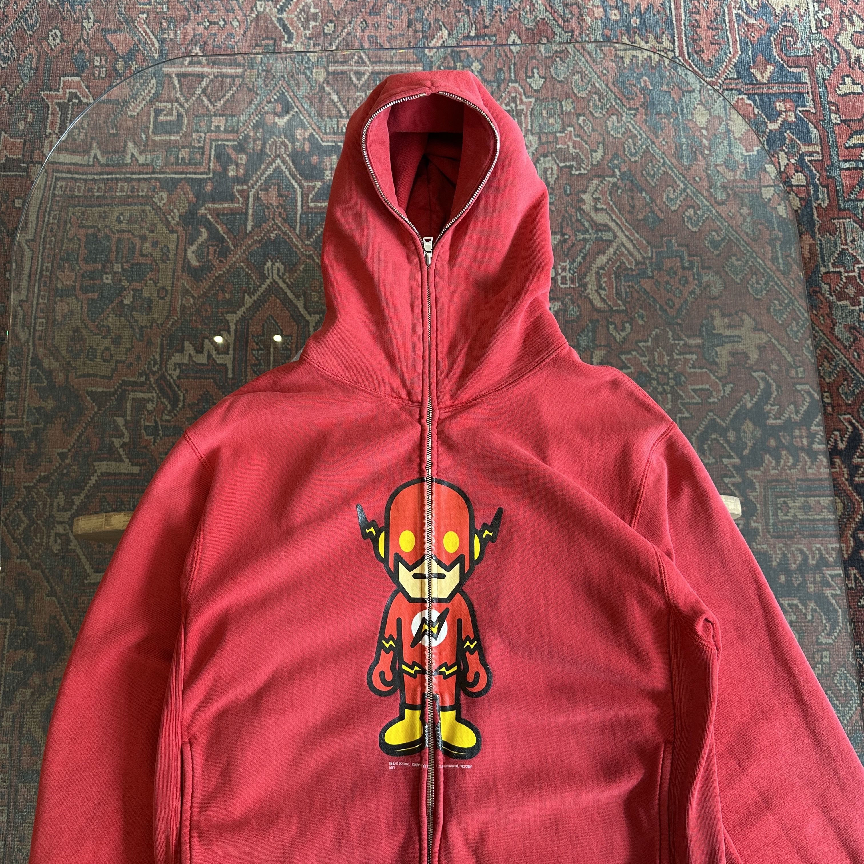 Bape 00s Bape x DC Comics Flash Zip Hoodie Size US M / EU 48-50 / 2 - 2 Thumbnail
