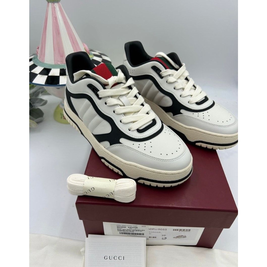 Gucci Women's Gucci re-Webb leather sneakers size 39 made in Italy Size US 9 / IT 39 - 1 Thumbnail