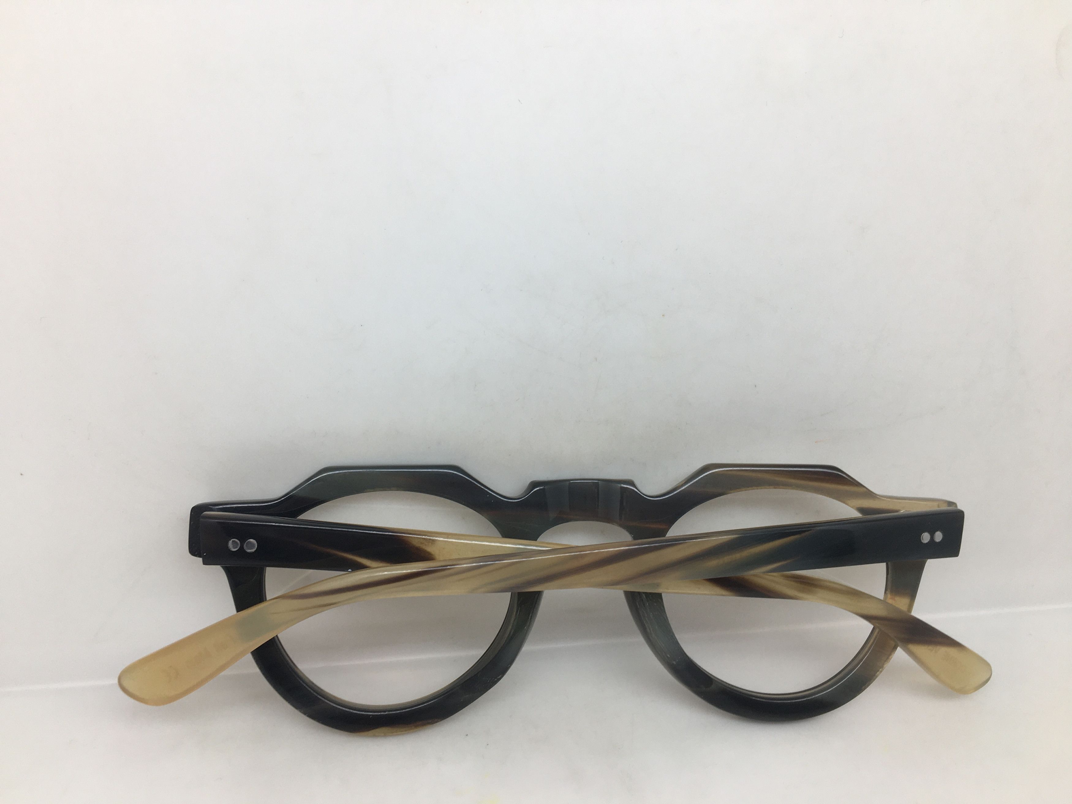 Lesca Lunetier Lesca Lunetier Genuine Horn PICA Architect Eyeglasses Size ONE SIZE - 9 Thumbnail