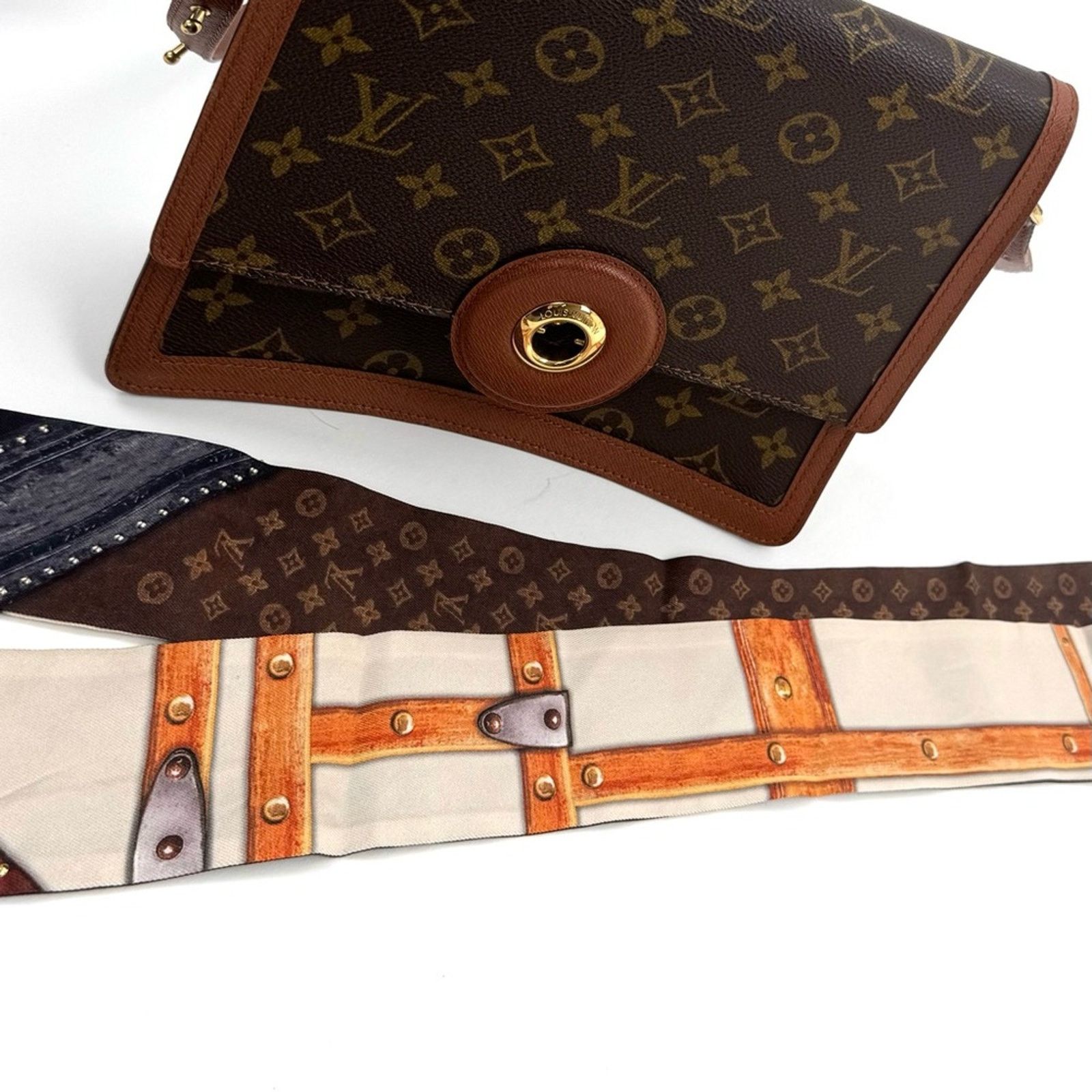 Louis Vuitton Rare LV Monogram Bag Scarf or Vachetta Handle Protector Size ONE SIZE - 11 Thumbnail