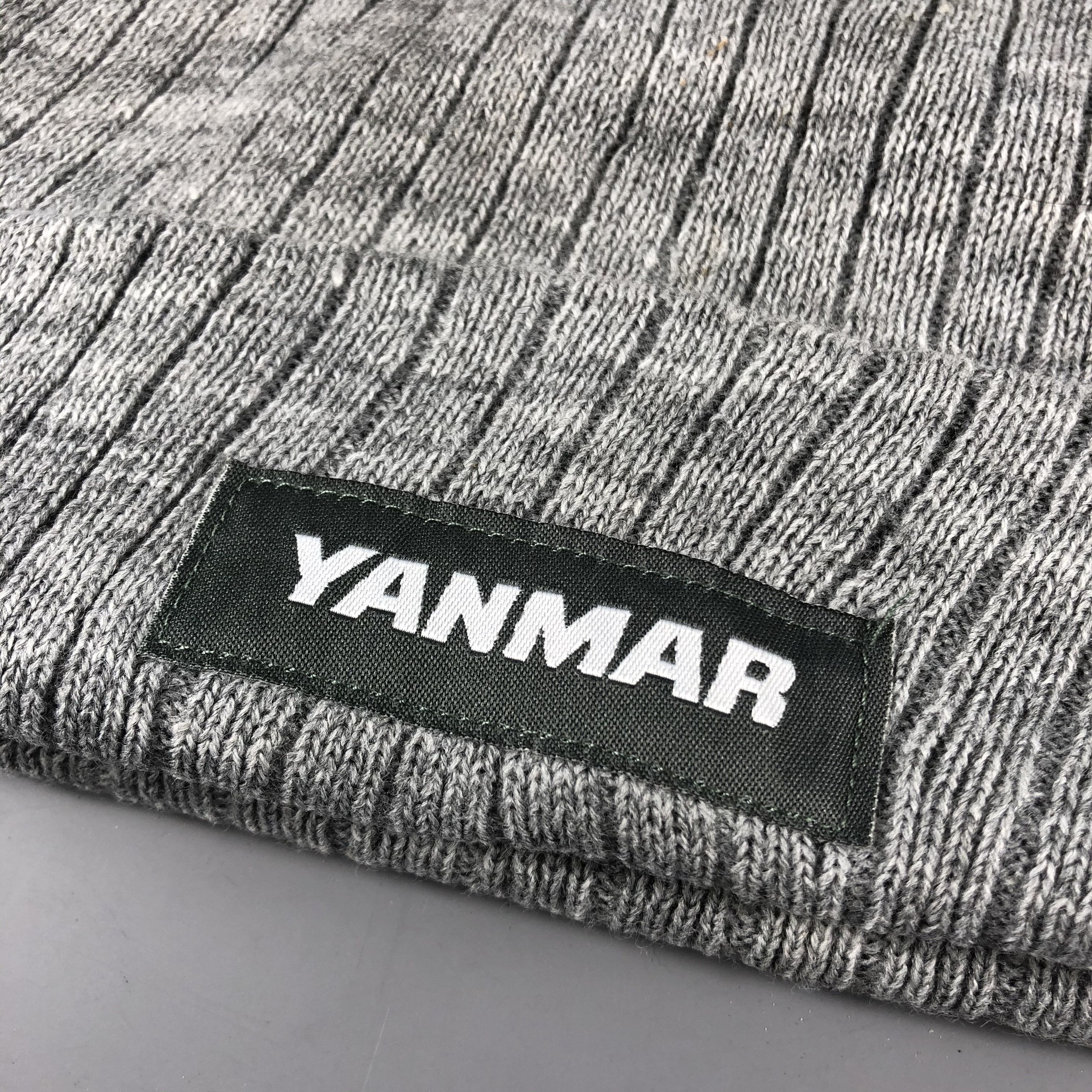 Japanese Brand × Vintage Yanmar Grey Beanie Snow Hat Snow Cap -D1061 Size ONE SIZE - 5 Thumbnail