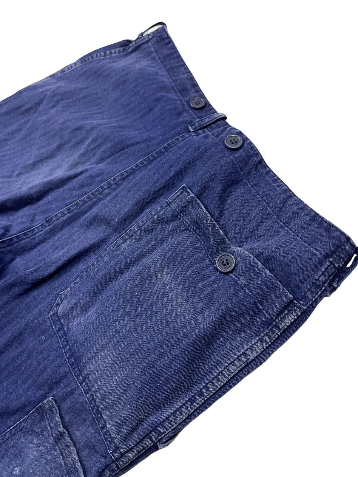 Le Laboureur Vintage 70s Faded Distressed French Sanfor Pants Size US 32 / EU 48 - 11 Thumbnail