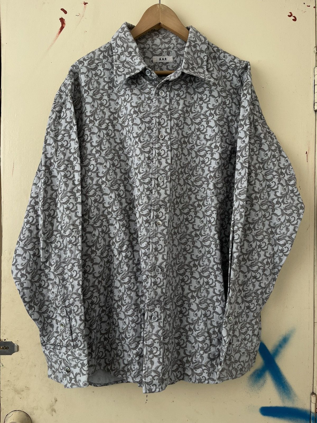 Japanese Brand × Yohji Yamamoto A.A.R Yohji Design Studio Paisley Shirt Long Button Up Size US XL / EU 56 / 4 - 1 Thumbnail