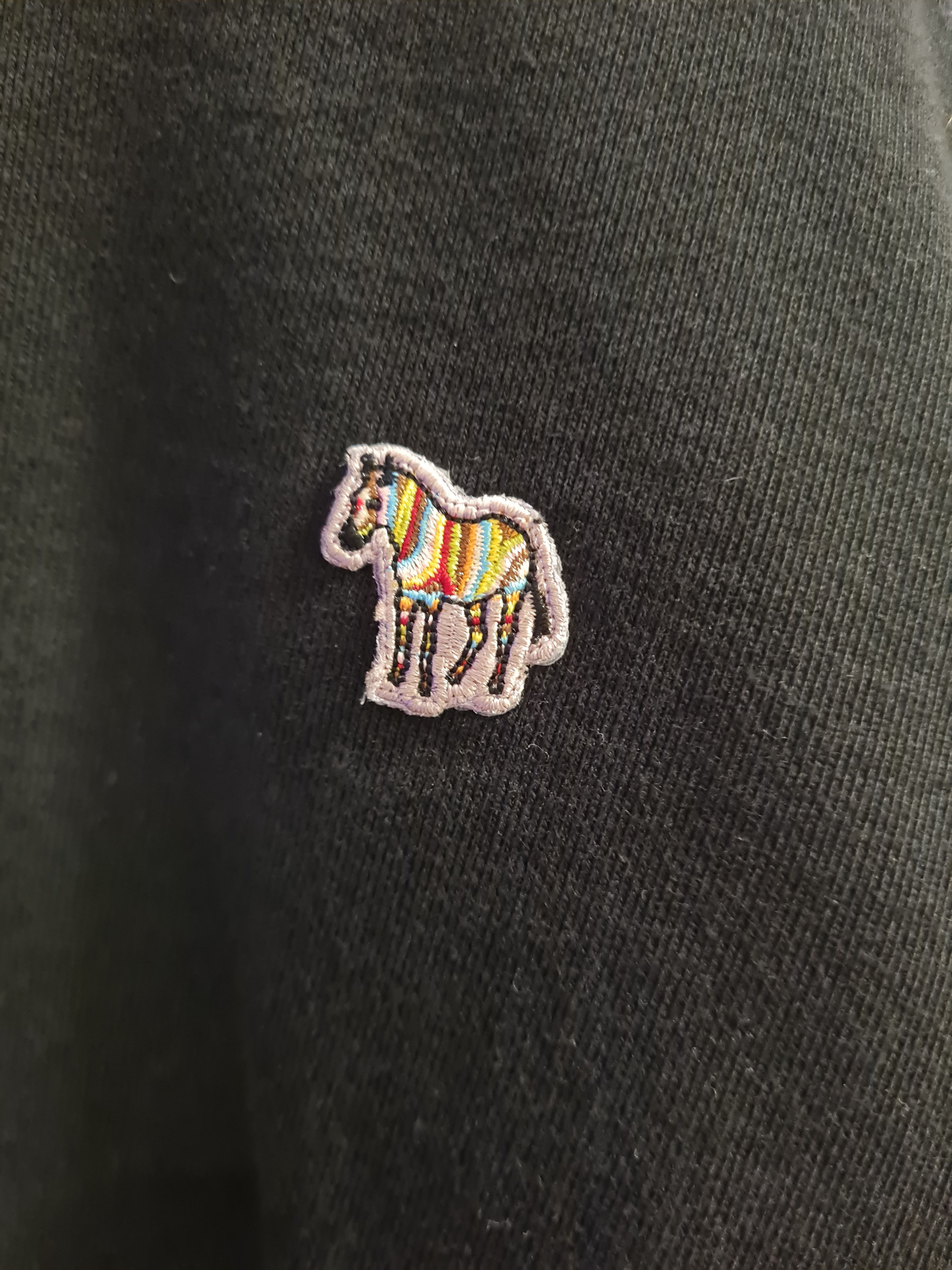 Paul Smith Black Cotton Embroidered Zebra Logo Sweatshirt Size US XL / EU 56 / 4 - 4 Thumbnail