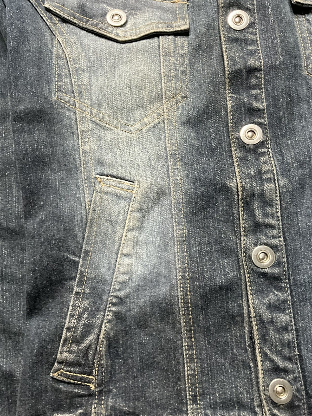 Japanese Brand Atelier Sab Men x If six was Nine Dirt Dyed Biker Denim Jkt Size US M / EU 48-50 / 2 - 9 Thumbnail