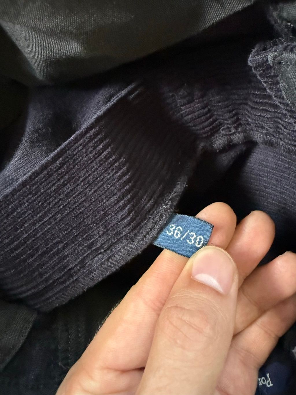 Polo Ralph Lauren Vintage Polo Ralph Lauren Navy Corduroy Wide Leg Pants 36x30 Size US 36 / EU 52 - 6 Thumbnail