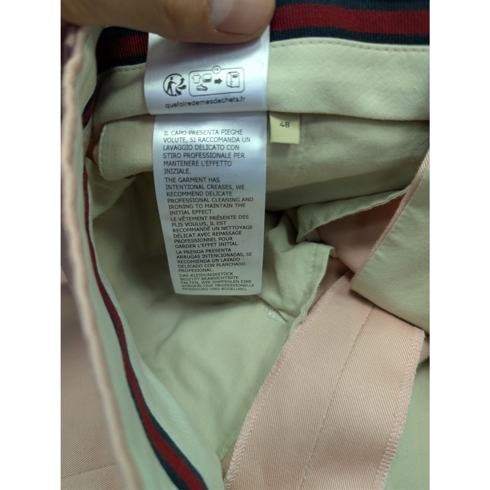 Gucci o1rshd1 Military Cotton Drill Treated Loose Pant in Pink Size US 32 / EU 48 - 20 Thumbnail
