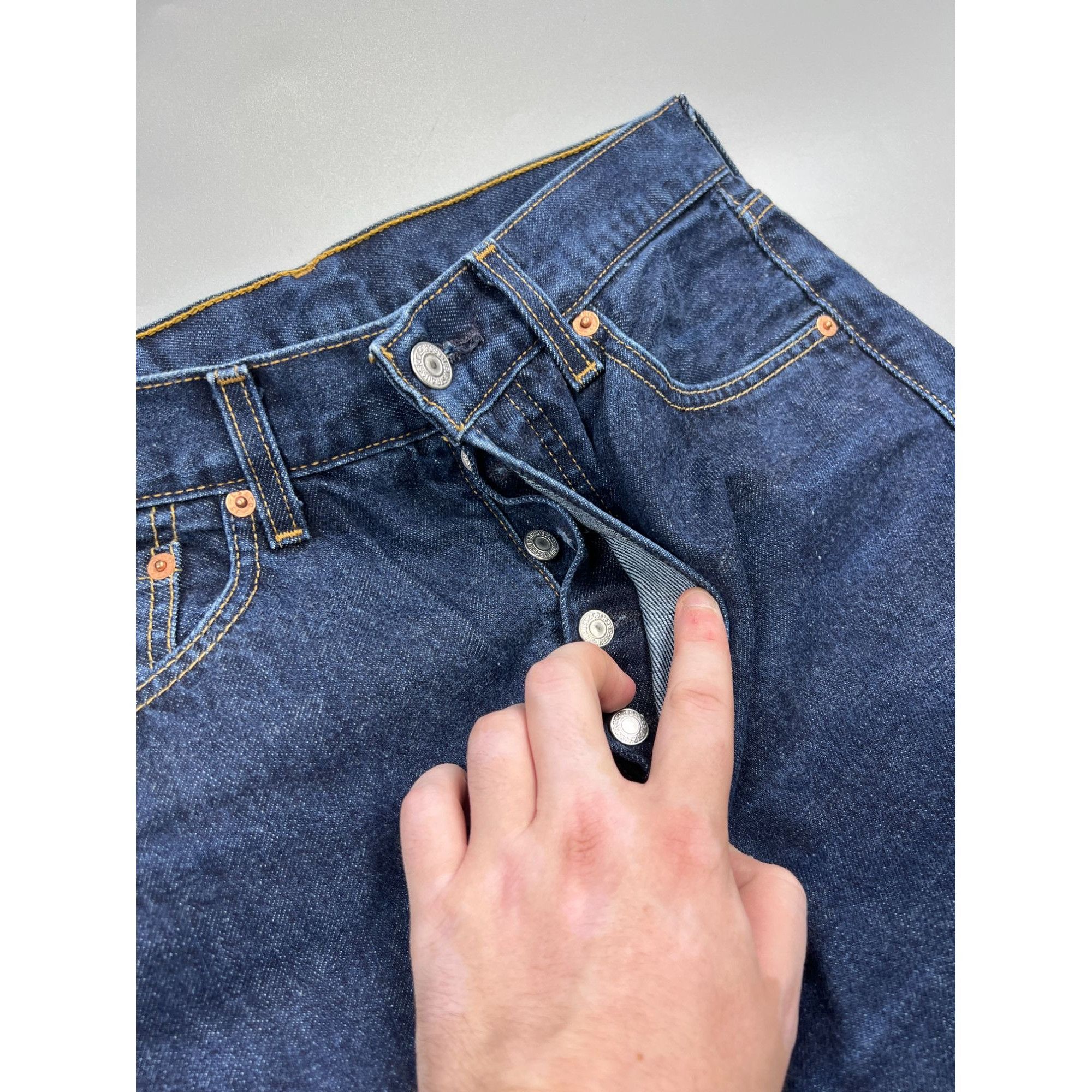 Levi's Levi’s 501 Dark Blue Denim Jeans Pants (Y0925) Size US 31 - 6 Thumbnail