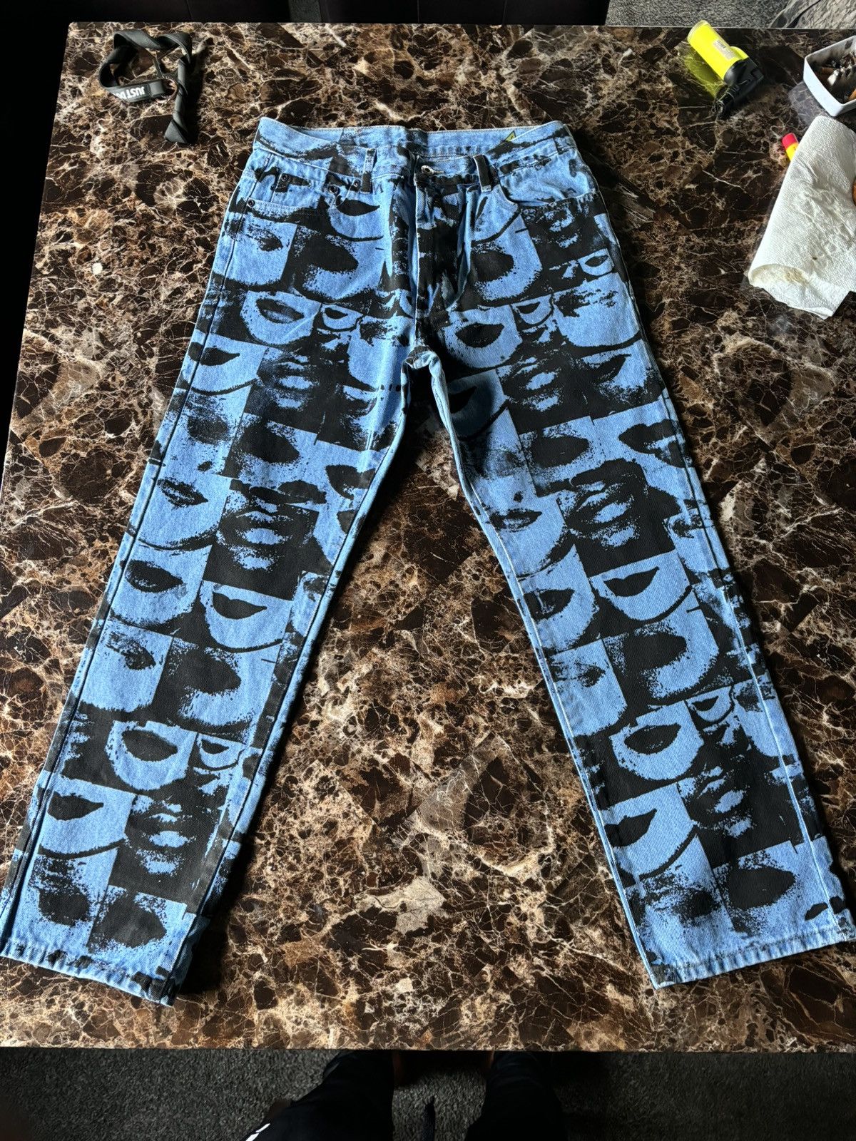 Other ‘Lip Print Jean’ Denim Size US 30 / EU 46 - 1 Thumbnail