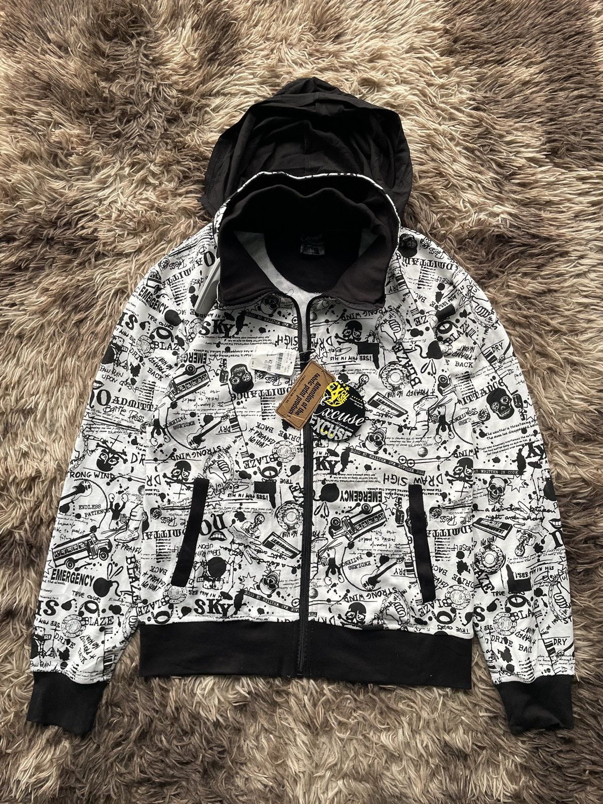If Six Was Nine BNWT Excuse Hoodie ifsixwasnine punk style Size US M / EU 48-50 / 2 - 1 Thumbnail