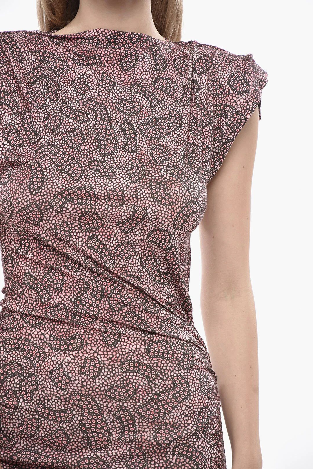 Isabel Marant og1mm0326 Draped Sheath Dress in Pink Size M / US 6-8 / IT 42-44 - 3 Thumbnail