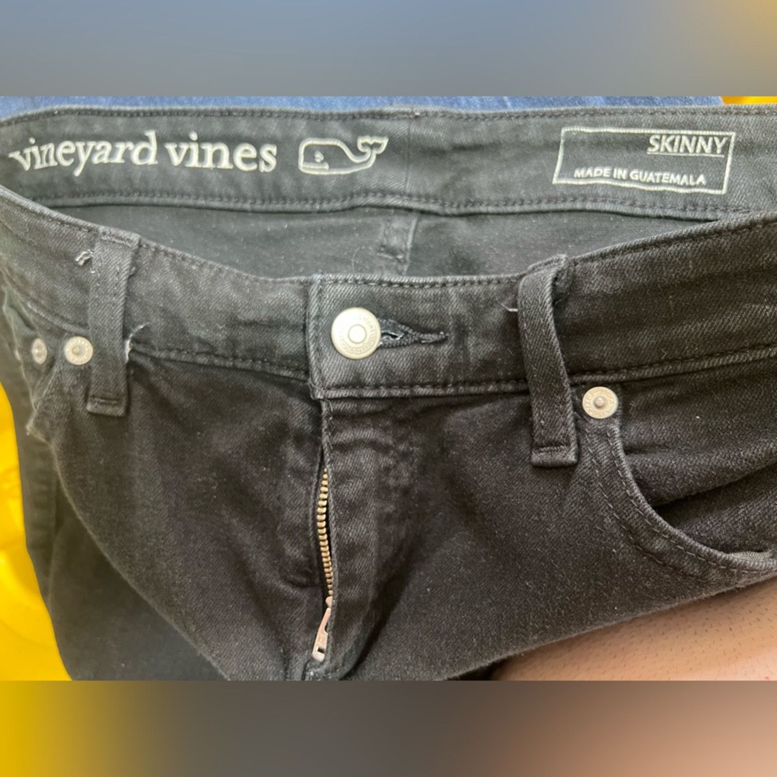 Vineyard Vines Vineyard Vines Skinny Jeans Womens Black 33x27 Clean Size 33" - 6 Thumbnail