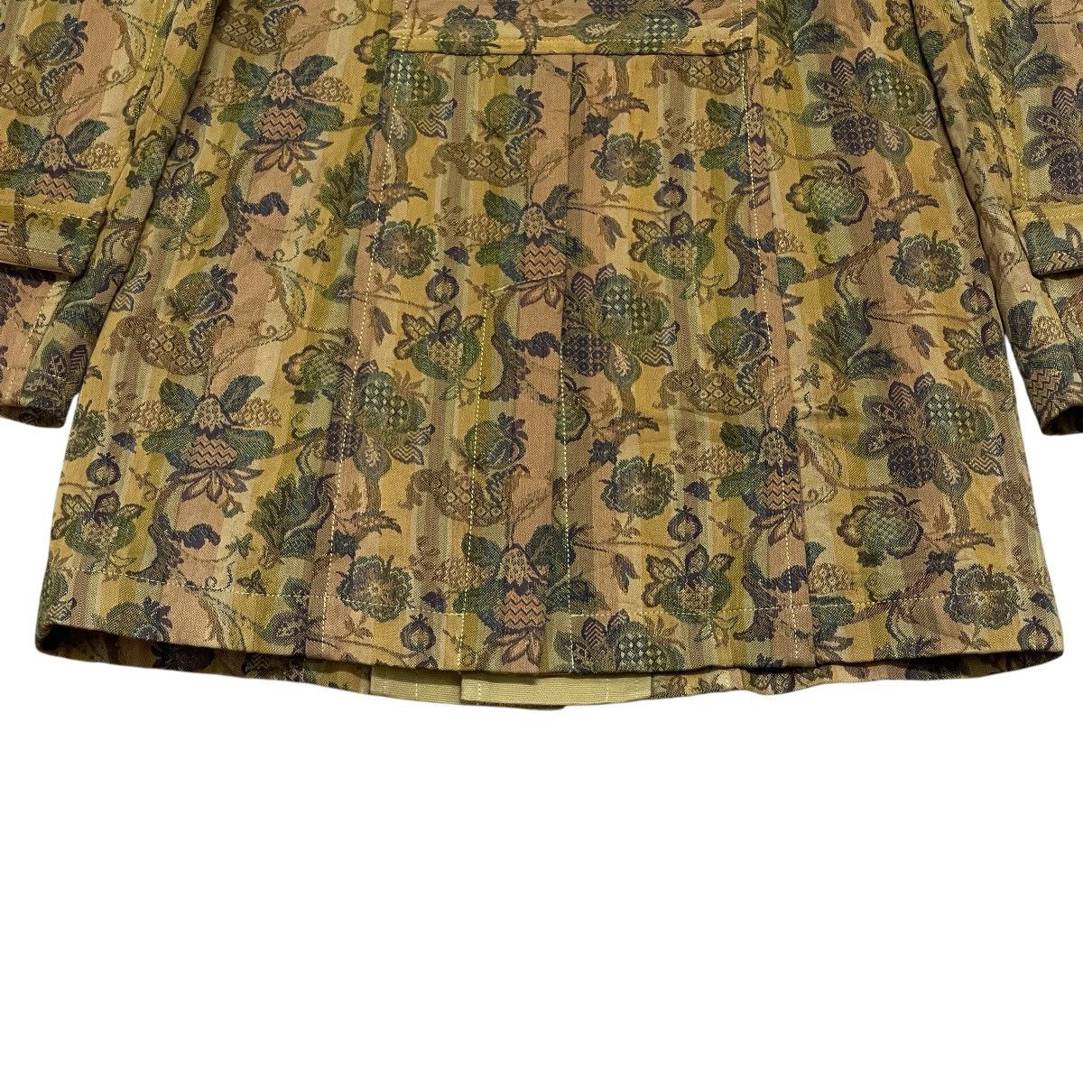 Japanese Brand Vintage Gekko Floral Patterned Long Jacket - Made in Japan Size S / US 4 / IT 40 - 17 Thumbnail