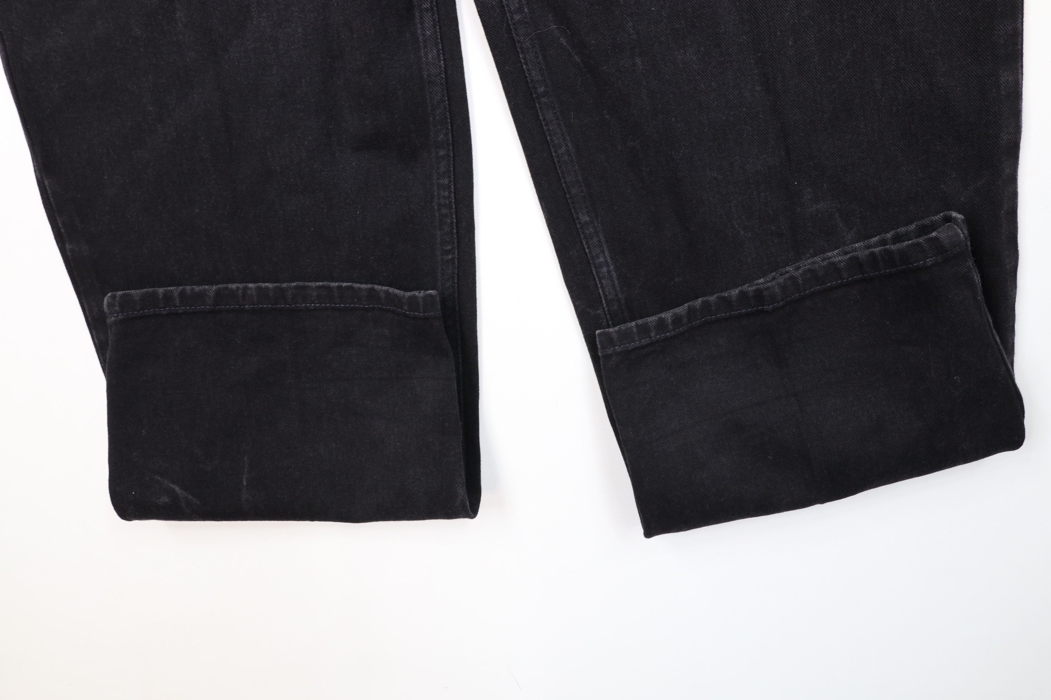 Tommy Hilfiger Vintage 90s Tommy Hilfiger Baggy Wide Leg Denim Jeans Black Size US 38 / EU 54 - 5 Thumbnail