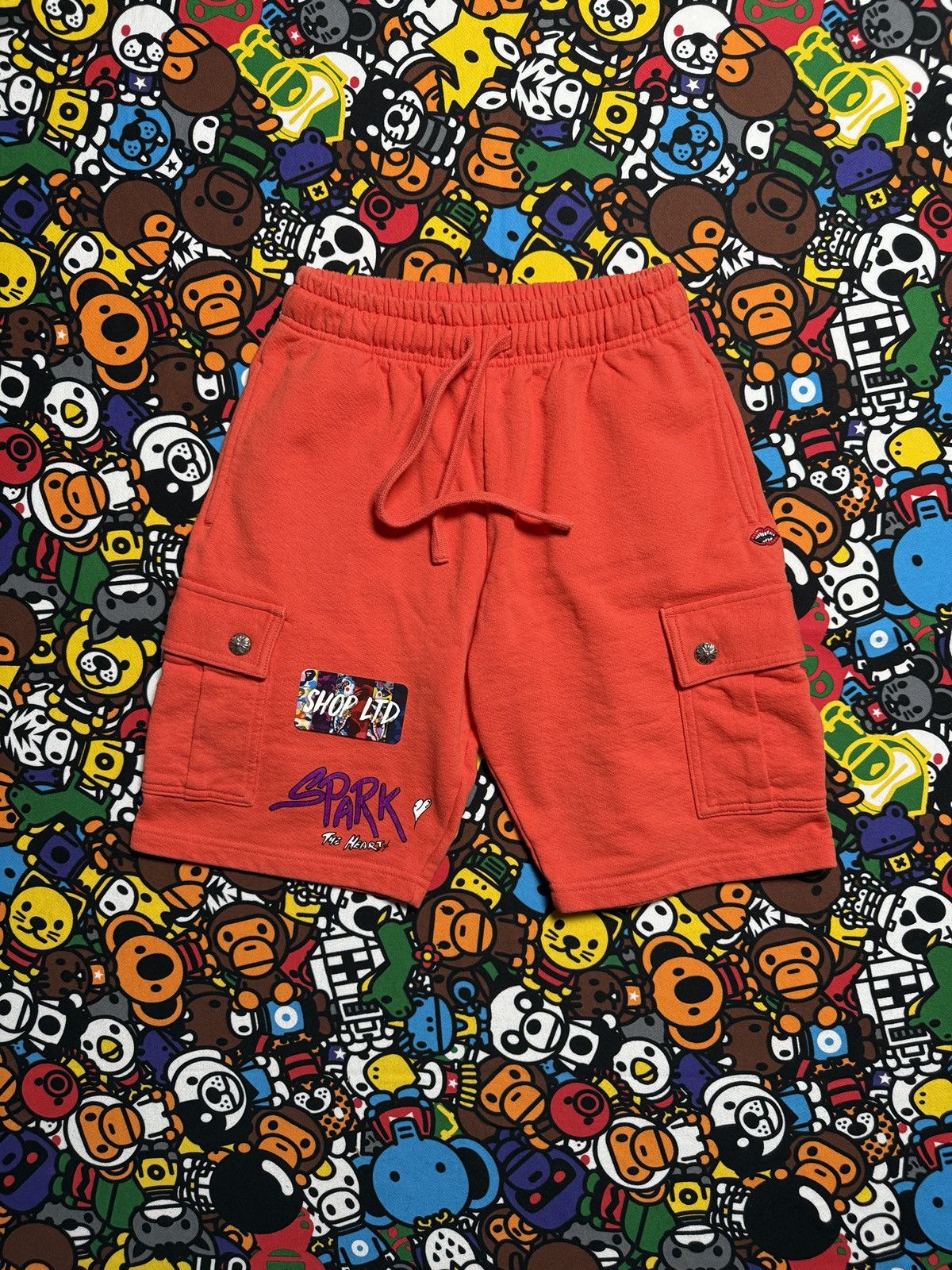 Chrome Hearts Chrome Hearts Matty Boy Orange Spark Shorts Size US 30 / EU 46 - 1 Thumbnail