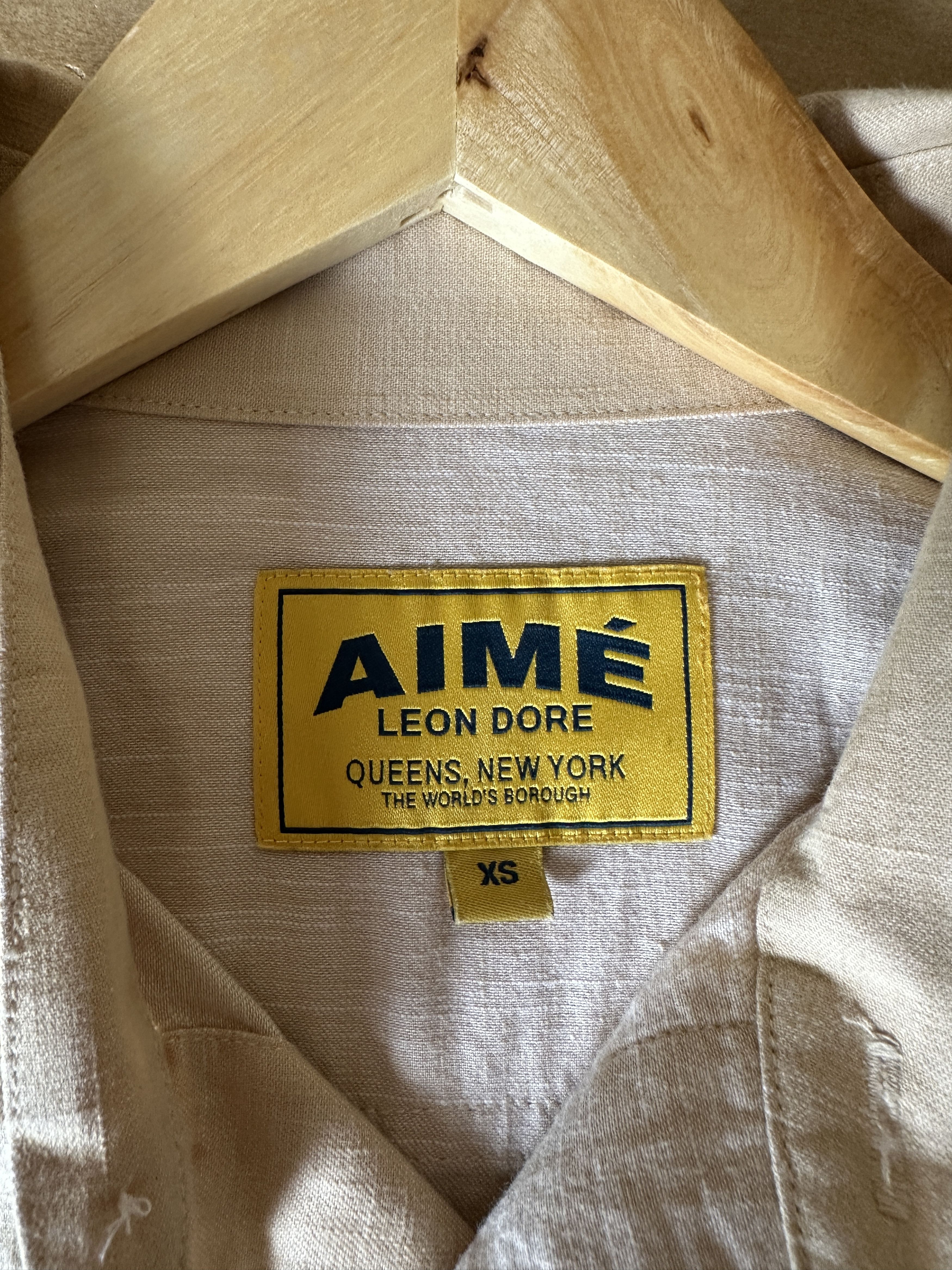 Aime Leon Dore Aime Leon Dore Linen Work Shirt Size US XS / EU 42 / 0 - 4 Thumbnail