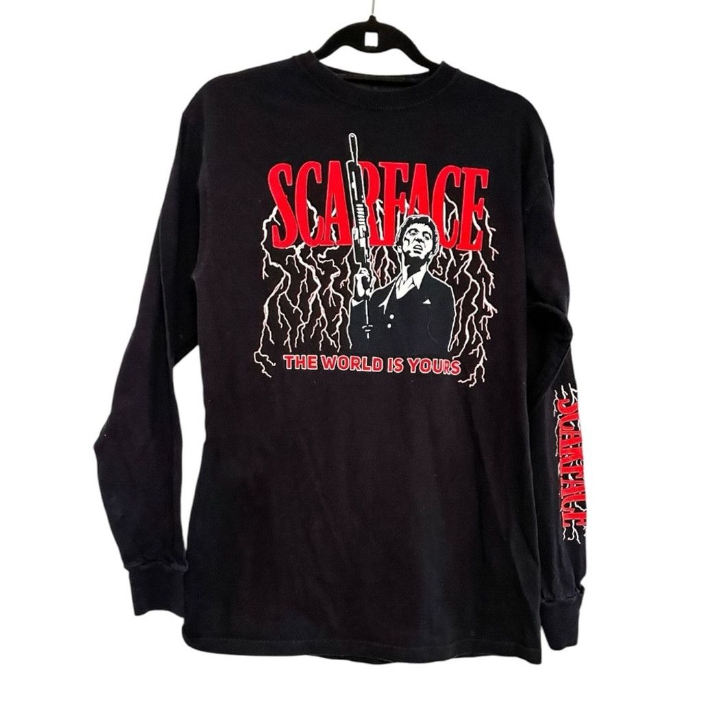 Ripple Junction Scarface The World is Yours Long Sleeve T-Shirt Size Medium Size US M / EU 48-50 / 2 - 1 Thumbnail