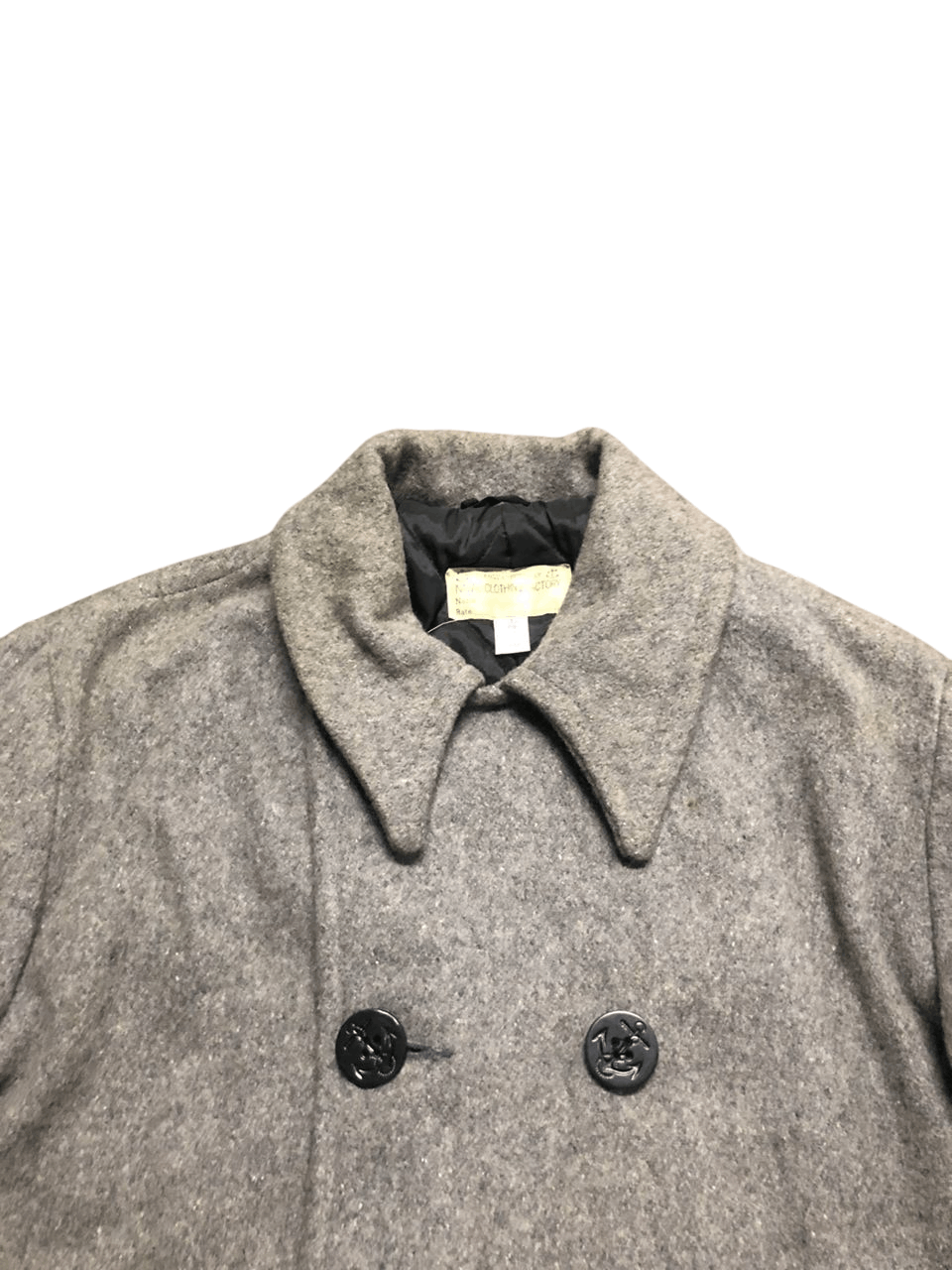 Naval Clothing Factory Vintage Naval Clothing Factory Pea Coat Wool Quilted Lined Size US M / EU 48-50 / 2 - 4 Thumbnail