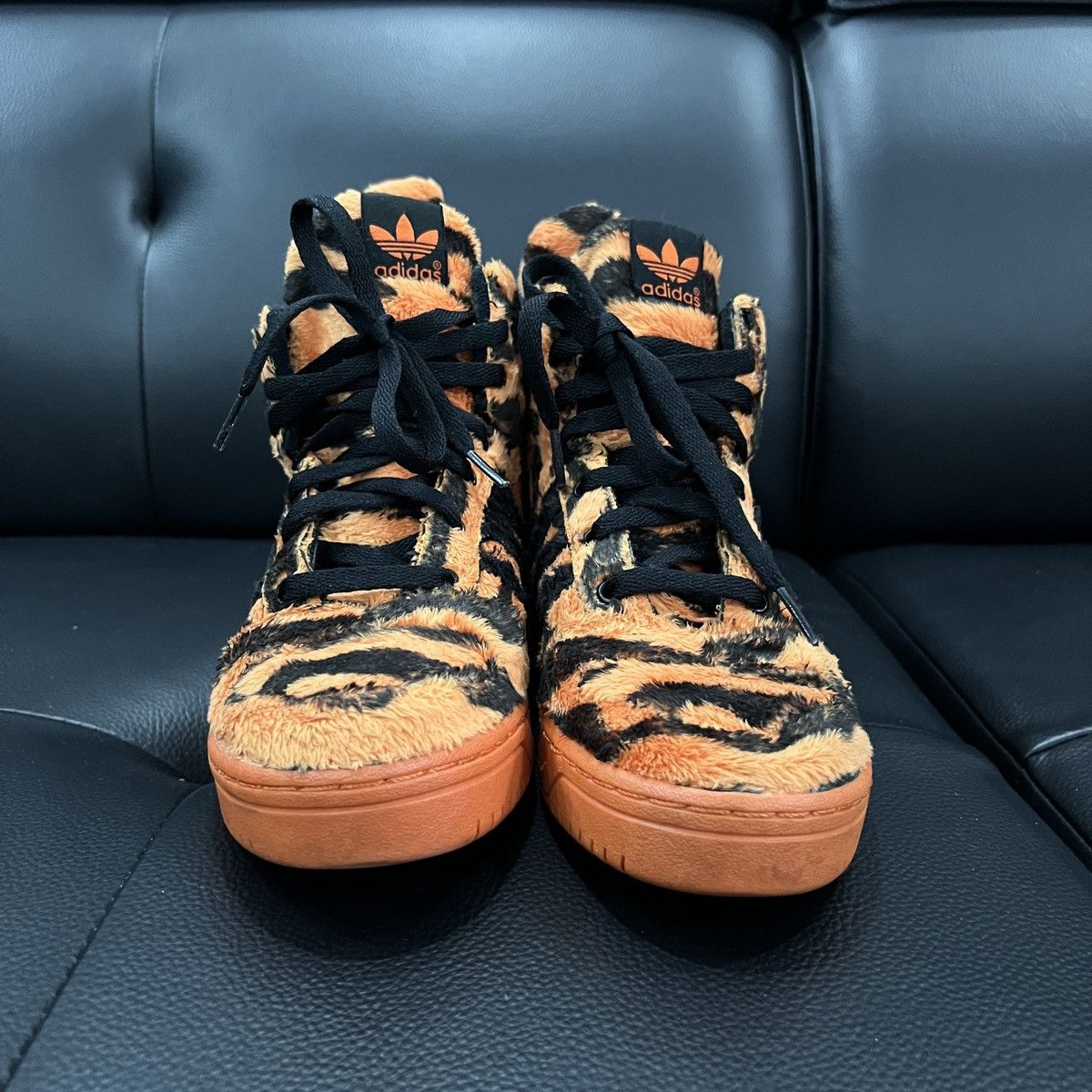 Jeremy Scott Adidas by Jeremy Scott FW14 Tiger Print Tail Sneakers Size US 6.5 / IT 36.5 - 6 Thumbnail