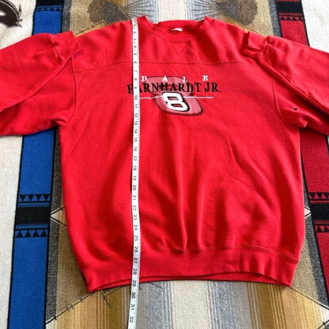 NASCAR VINTAGE Nascar Dale Earnhardt Jr 90s Sweatshirt XL Red Mens Crewneck Size US XL / EU 56 / 4 - 7 Thumbnail
