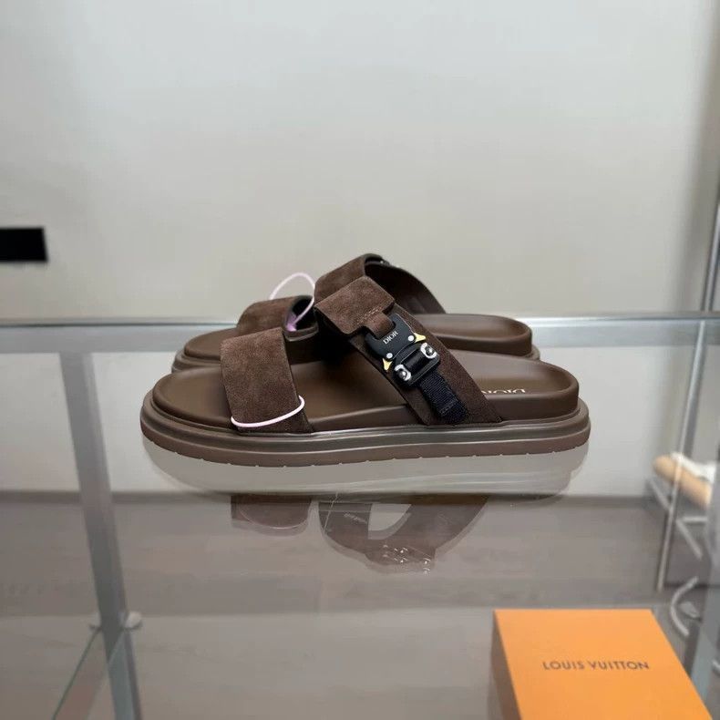 Dior Dior Aqua 25 new functional buckle slippers Size US 15 / EU 48 - 3 Thumbnail