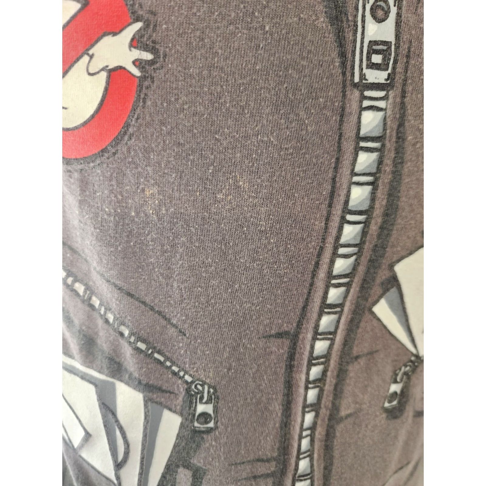 Vintage Ghostbusters Mens T-Shirt Gray Crew Neck Short Sleeve Venkman Costume Regular M Cotton Graphic Print Size US M / EU 48-50 / 2 - 3 Thumbnail