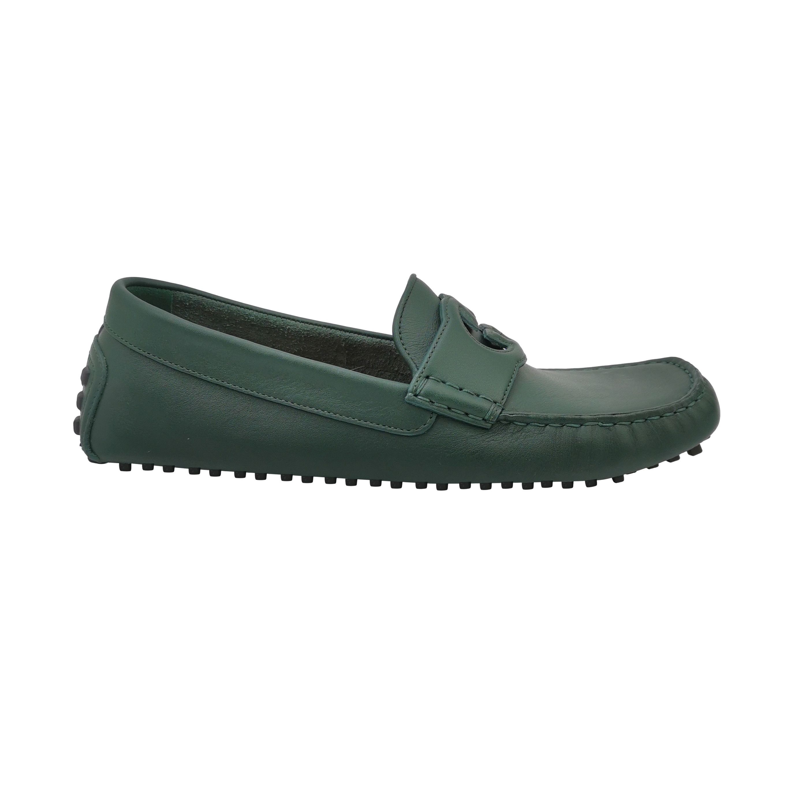 Gucci Gucci Interlocking G Leather Driving Shoes 42.5 Size US 9 / EU 42 - 1 Thumbnail